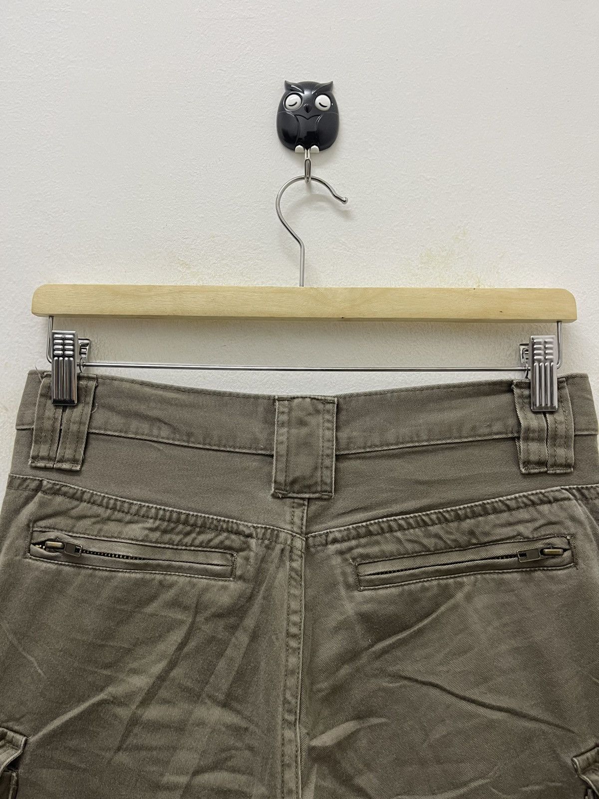 Japanese Brand Rare Vintage ROOT THREE 3D Pocket Flare Cargo Pant Size US 29 - 15 Thumbnail