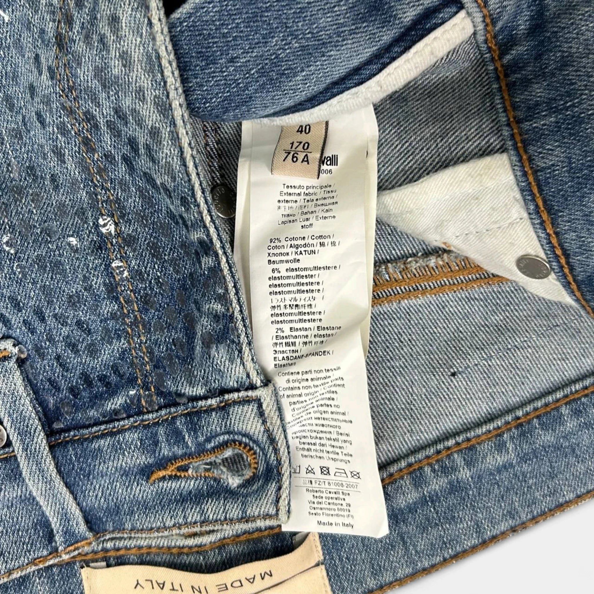 Roberto Cavalli Roberto Cavalli 2000s Snakeskin Texture Jeans Size 30" / US 8 / IT 44 - 7 Thumbnail