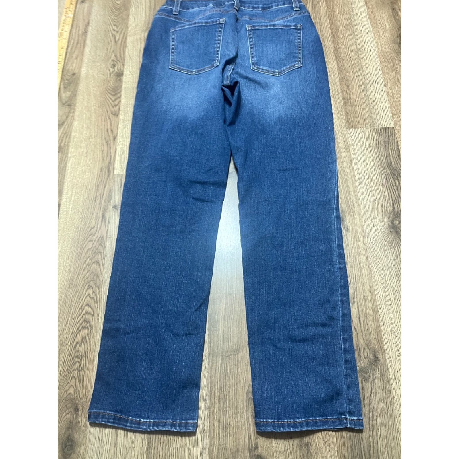 Vintage Time And Tru Jeans, Women's Size 8, Denim, Straight, 5-Pocket Design, Blue, Jeans, Regular, Pockets, Time and Tru, Women, 8, Blue Size 30" / US 8 / IT 44 - 2 Thumbnail