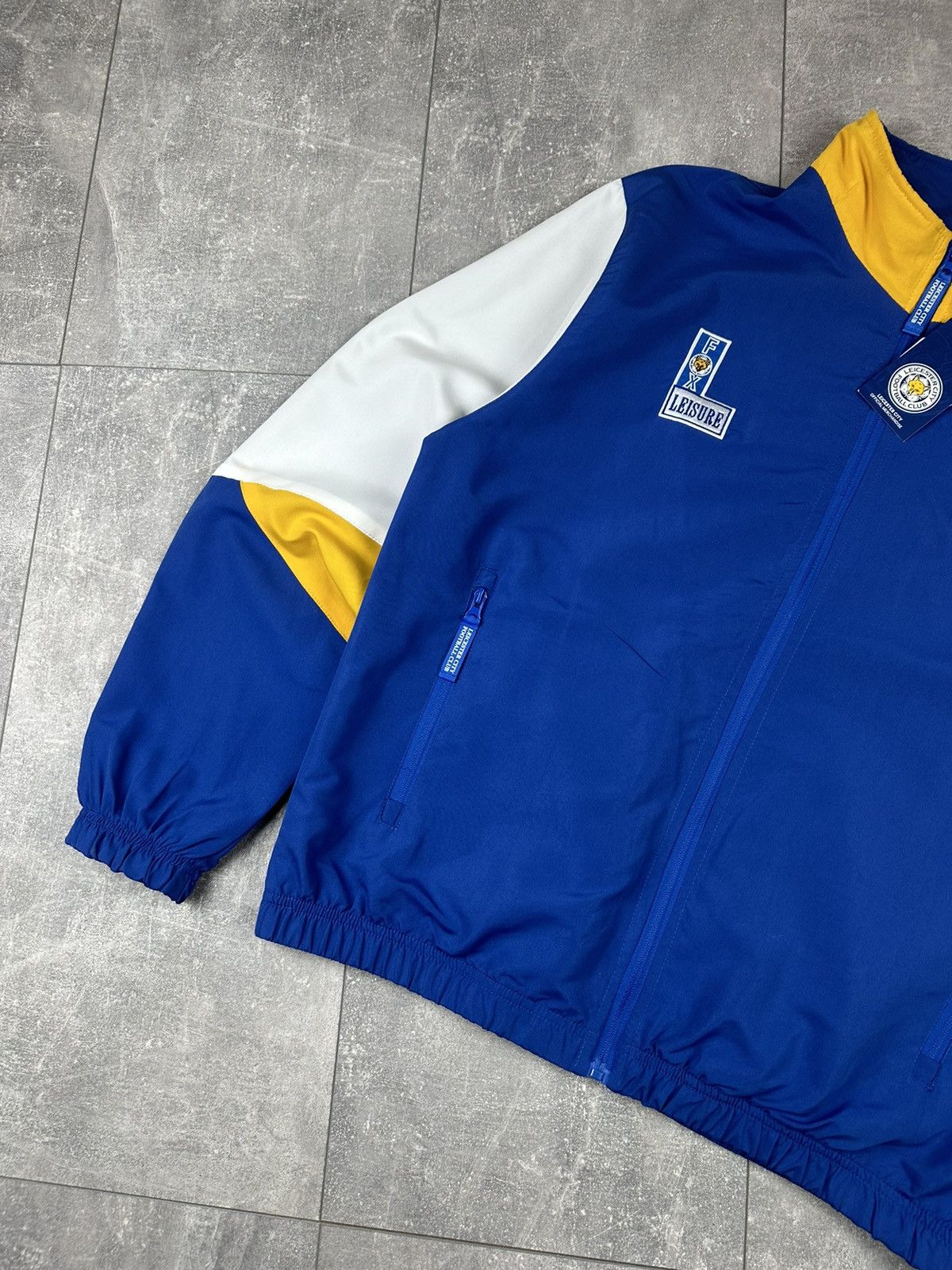 Other New Fox Leicester City Retro Track-Jacket 1992/94 Size US L / EU 52-54 / 3 - 5 Thumbnail