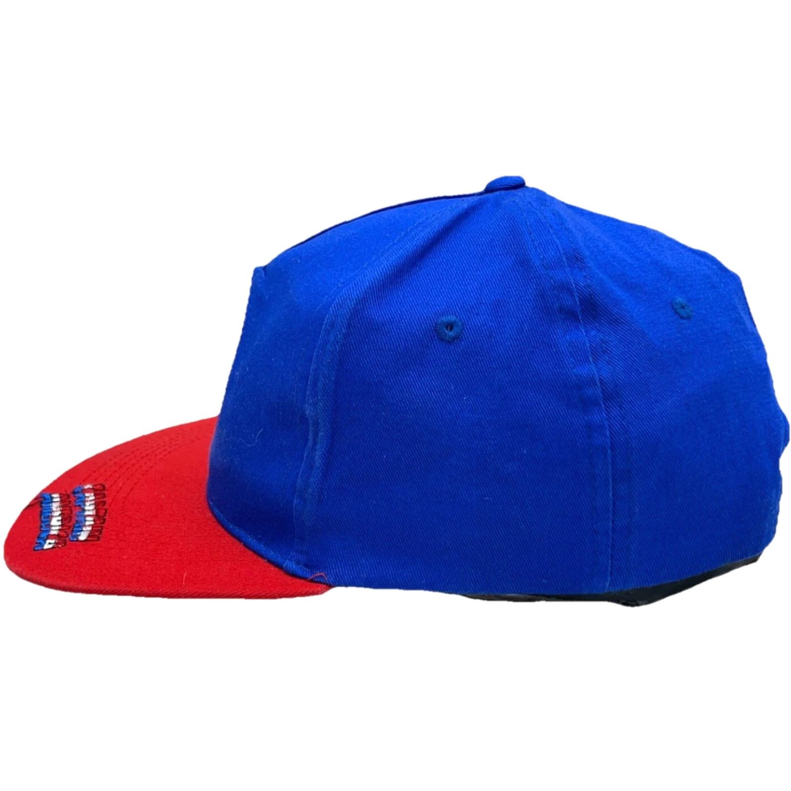 Vintage Captain America Hat Cap Snap Back Blue Red Marvel Comics High Dome Shield Adult Size ONE SIZE - 4 Thumbnail