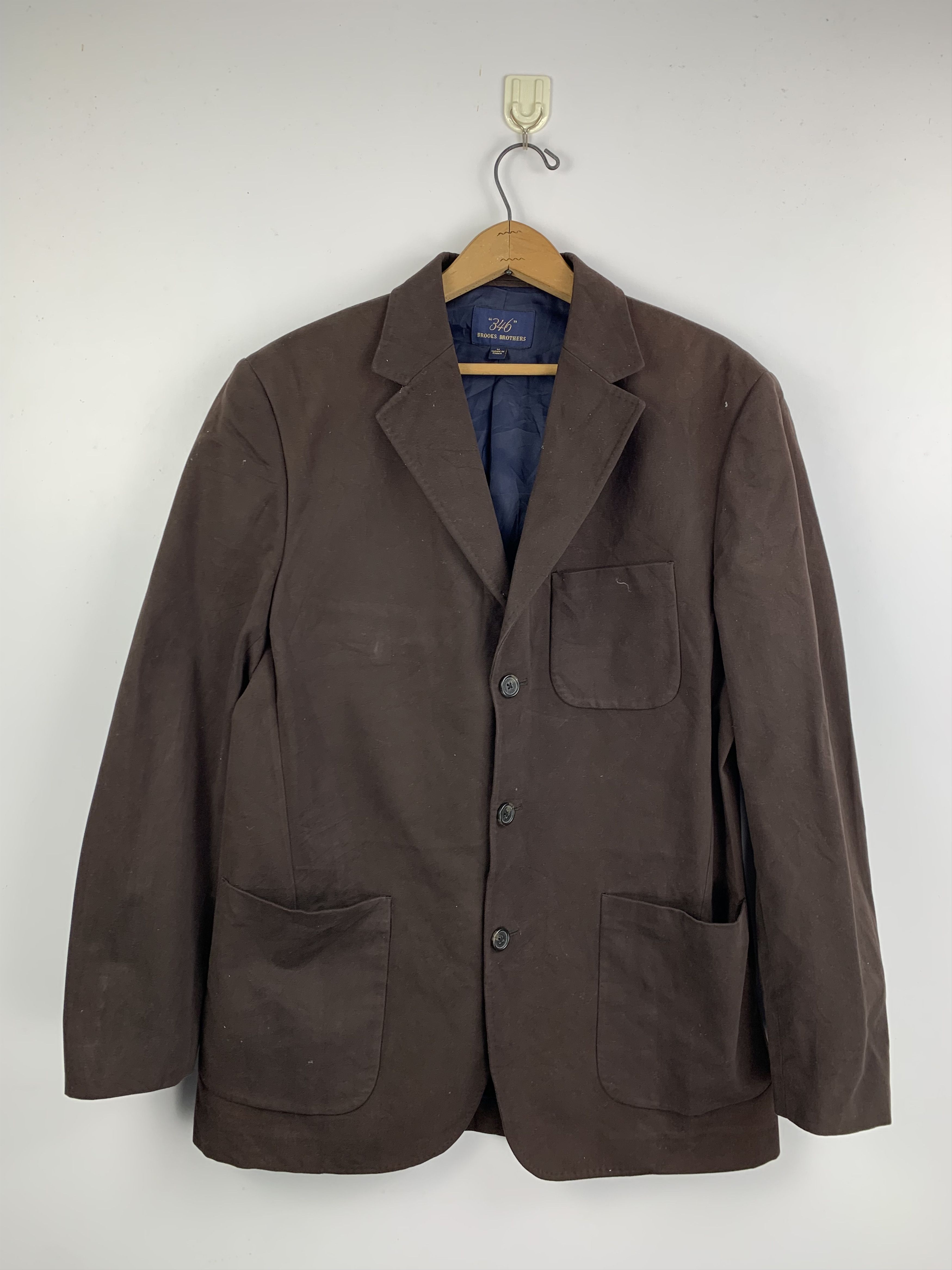 Brooks Brothers Vintage 90s Brooks Brother Blazer Wool Jacket J1650 Size US M / EU 48-50 / 2 - 1 Thumbnail