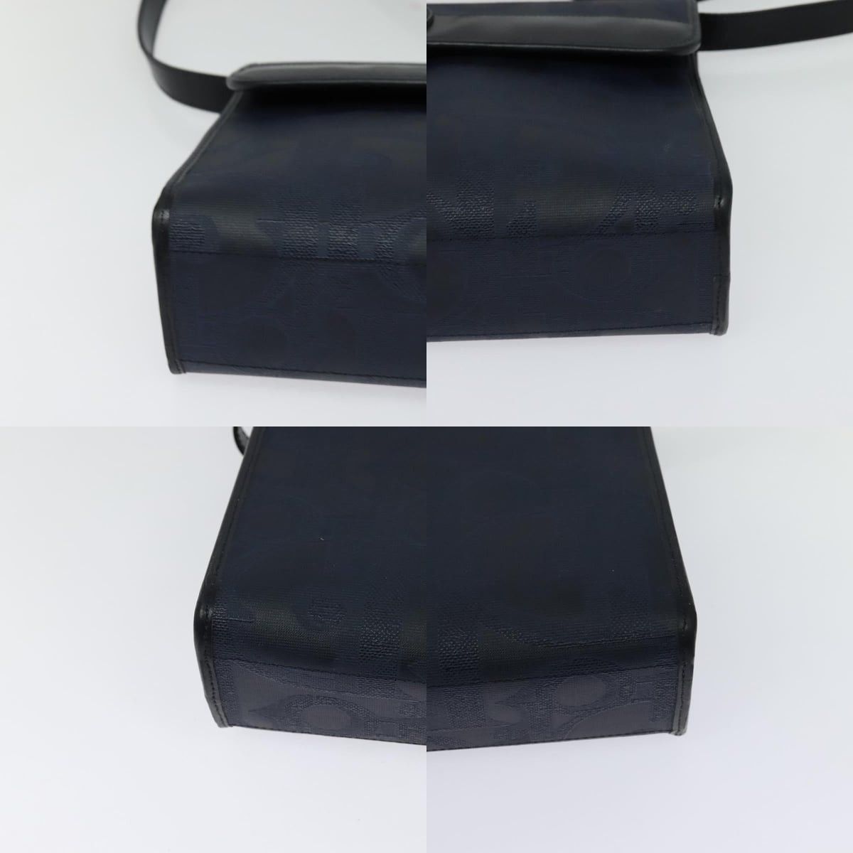 Dior DIOR Trotter Canvas Shoulder Bag Pvc Navy Gold Size ONE SIZE - 10 Thumbnail