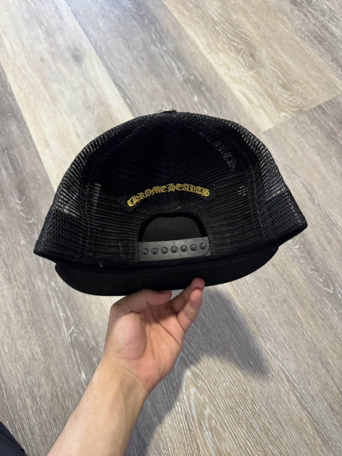 Chrome hearts plus cross seal stamp trucker