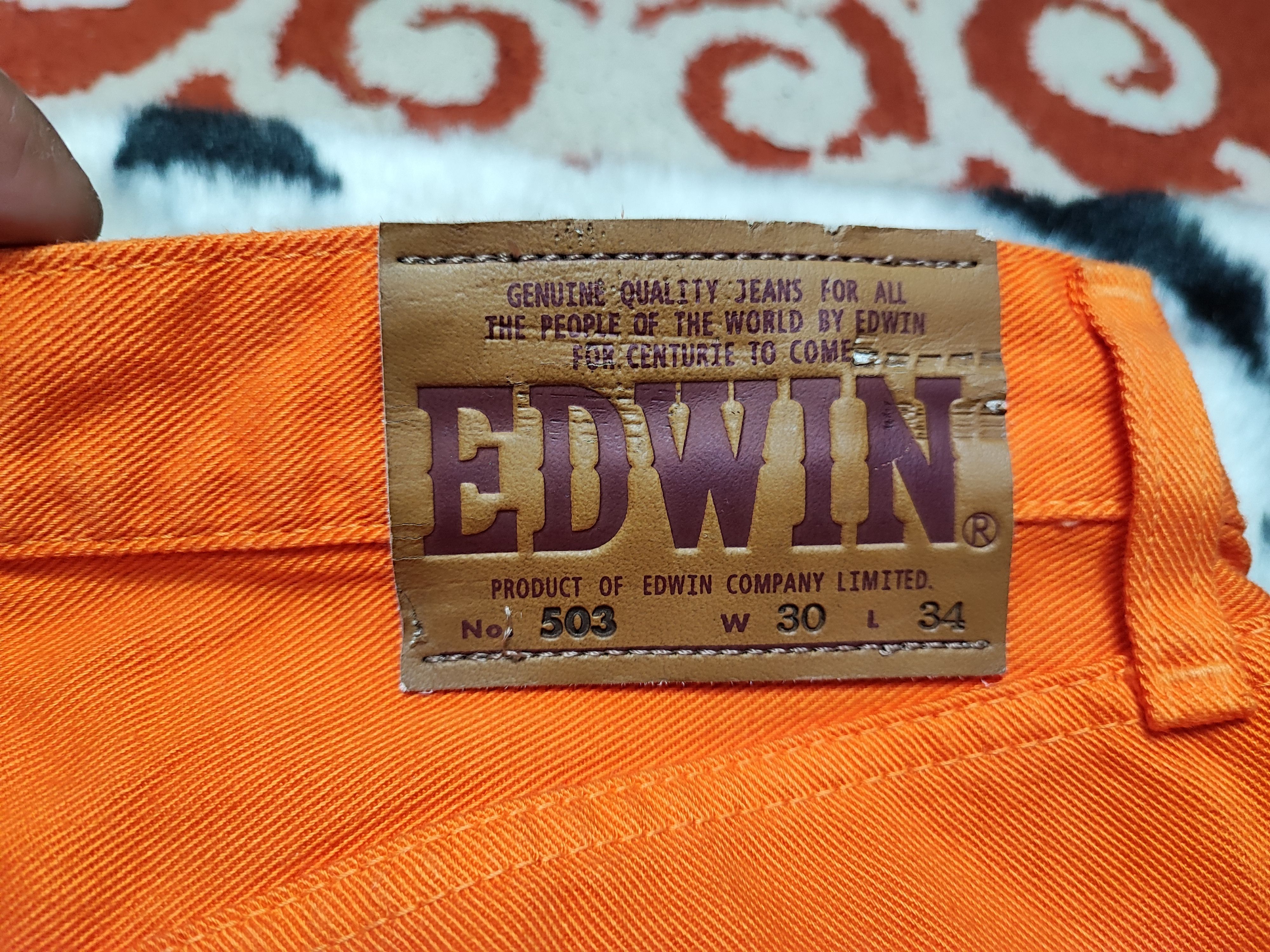 Edwin Vintage Orange Jeans by Edwin Japan Size US 28 / EU 44 - 16 Thumbnail