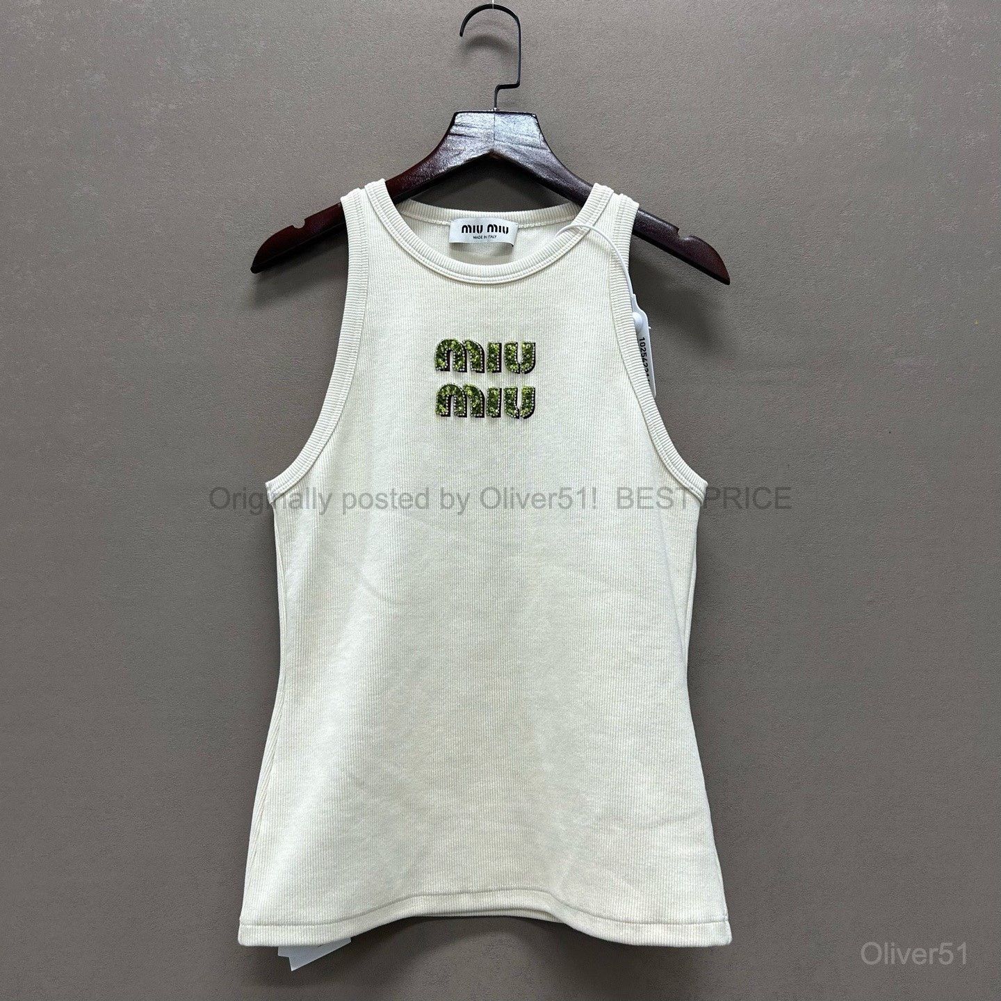 Miu Miu Miu Miu 99% New Big Beaded Letter Logo BFAJNOP292 Size XS / US 0-2 / IT 36-38 - 1 Thumbnail