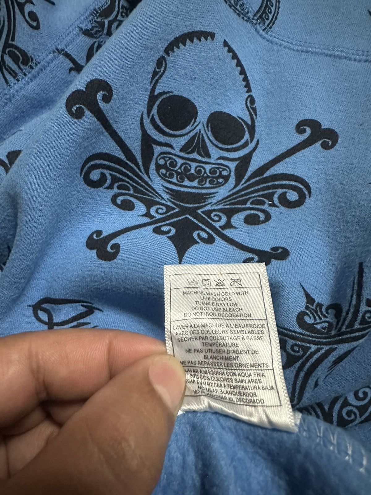 Hysteric Glamour RARE ‼️ Quiksilver Skulls Bones Y2K Hoodie Size US M / EU 48-50 / 2 - 7 Thumbnail