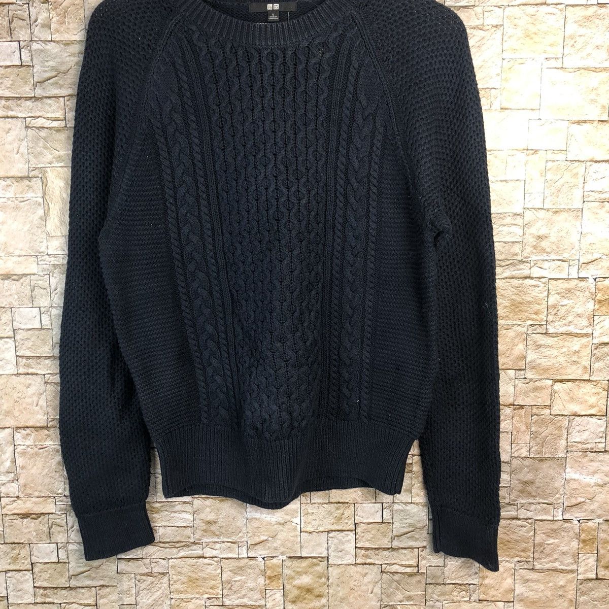 Homespun Knitwear × Uniqlo Uniqlo Dark Blue Knitwear #A888 Size S / US 4 / IT 40 - 3 Thumbnail