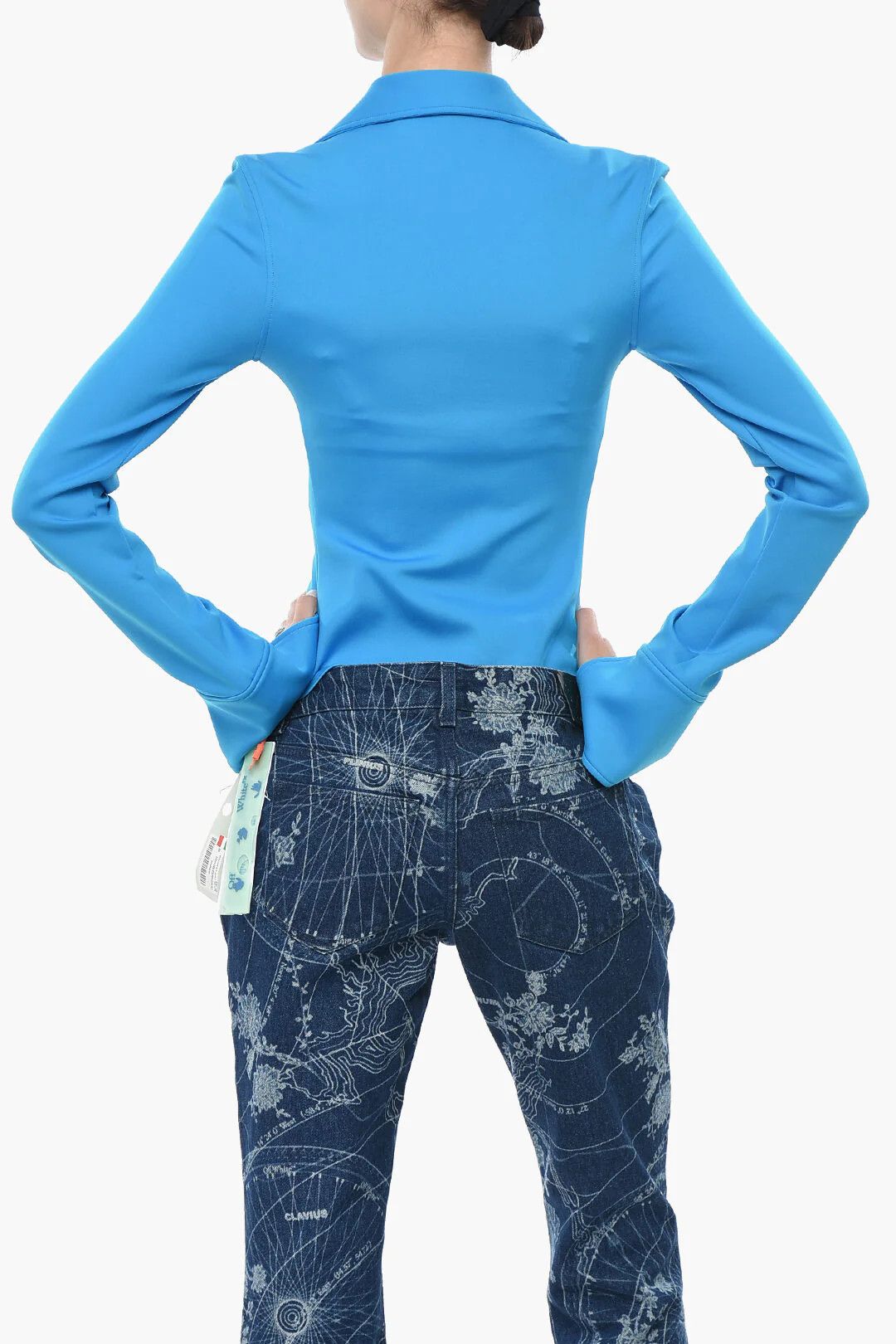 Off-White og1mm0426 Technical Fabric Shirt in Light Blue Size S / US 4 / IT 40 - 2 Thumbnail