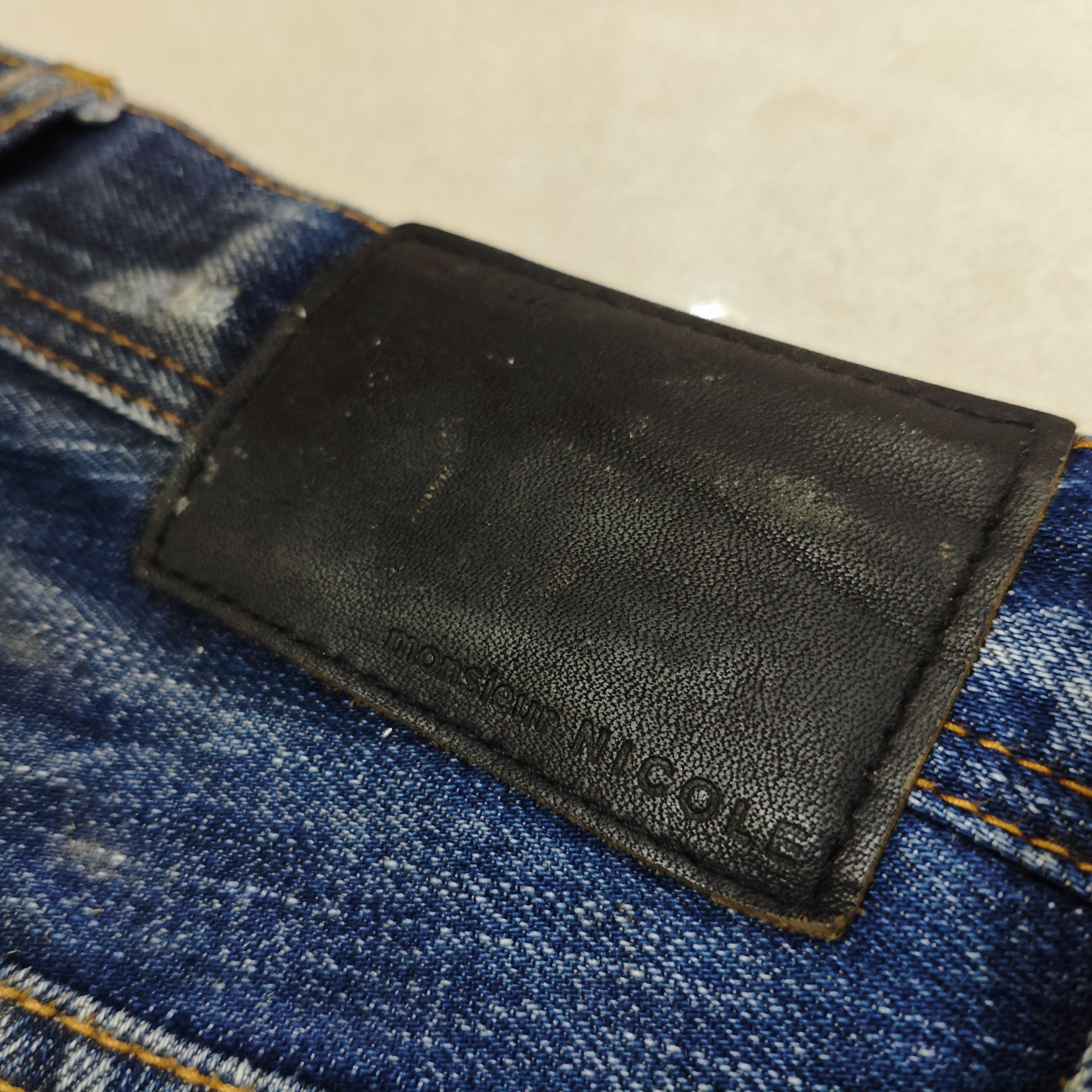 Matsuda MATSUDA MONSIEUR NICOLE Distressed Paint Splatter Jeans Size US 30 / EU 46 - 10 Thumbnail