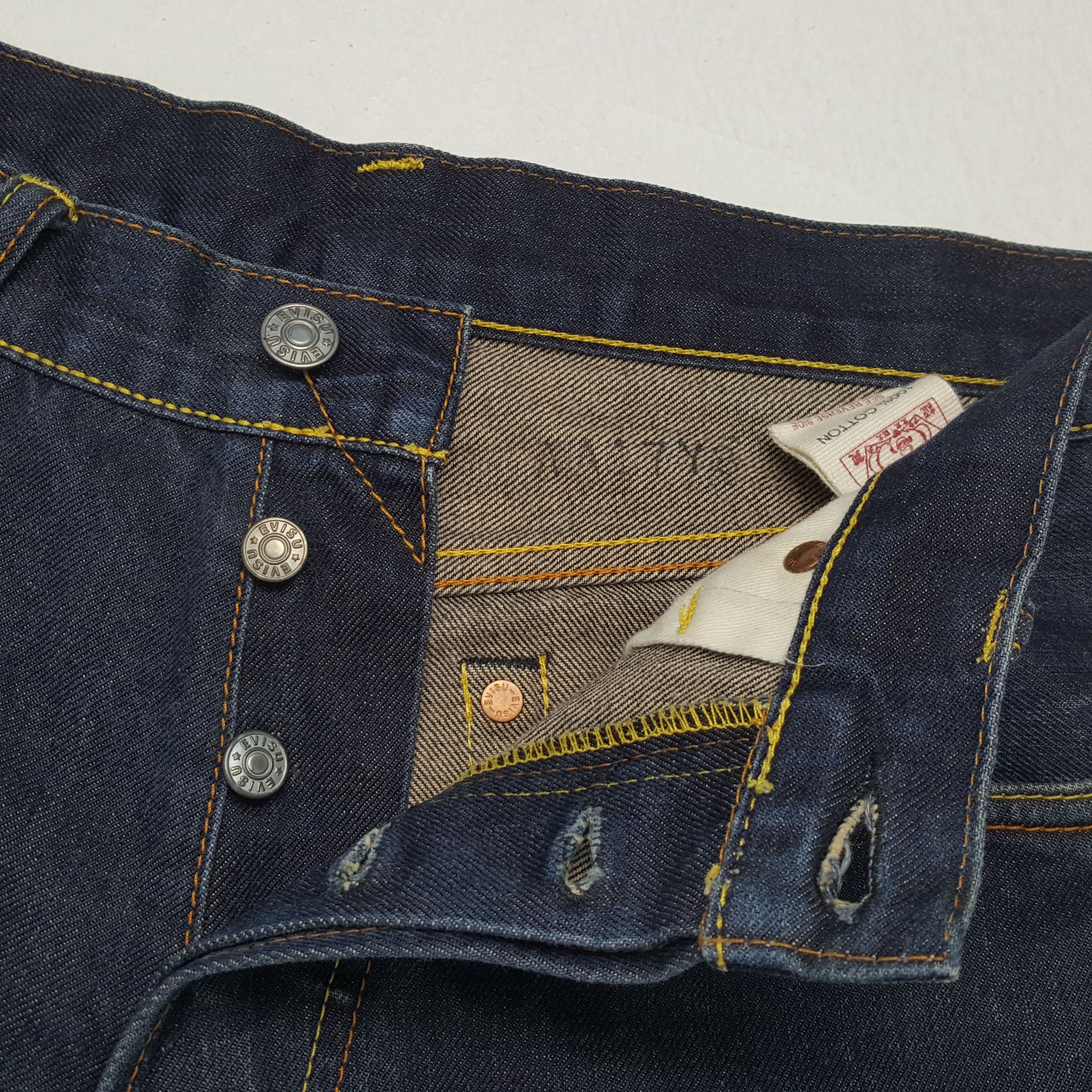 Evisu EVISU Japanese Brand Streetwear Fashion Rare Design Jeans Size US 31 - 12 Thumbnail