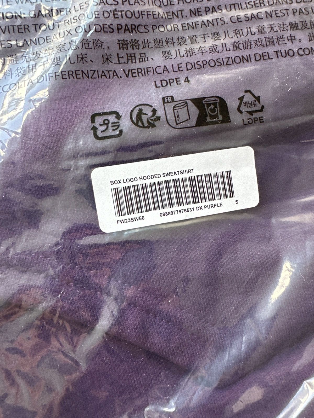 Supreme Supreme Box Logo Hoodie Dark Purple SMALL Bogo FW23 VNDS Size US S / EU 44-46 / 1 - 2 Thumbnail