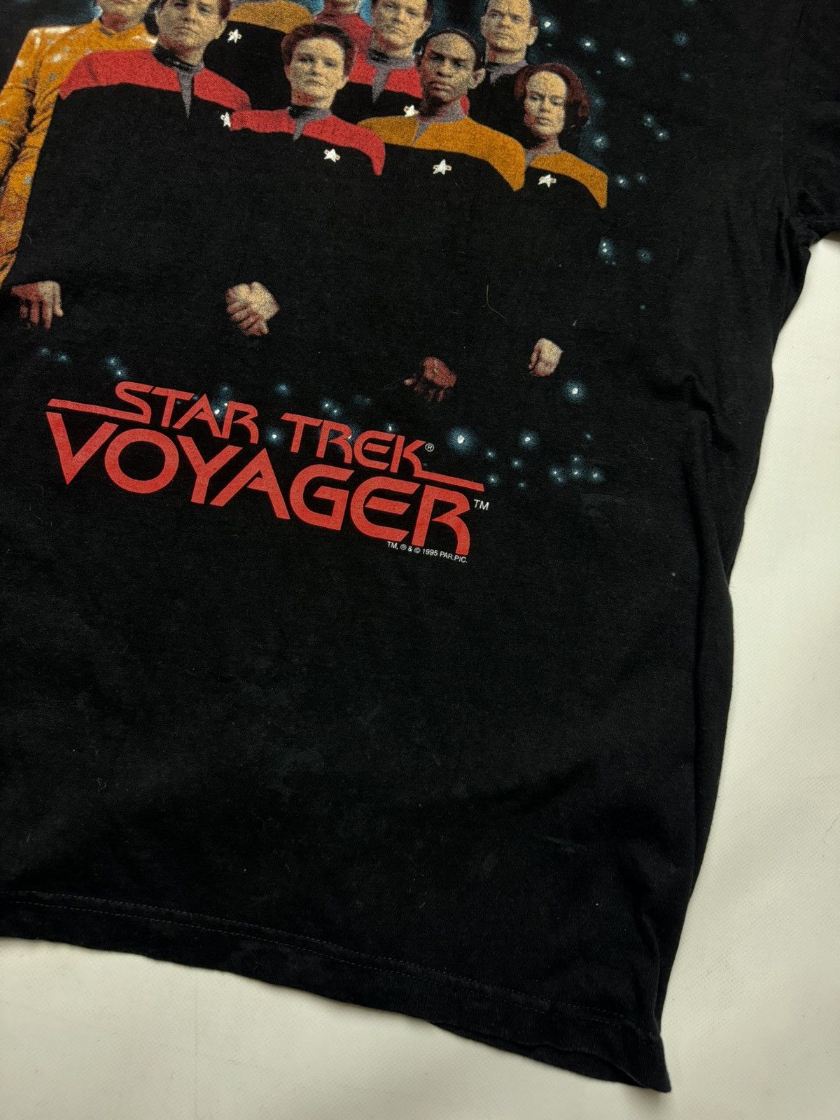 Band Tees × Vintage Rare vintage Star Trek voyager 1995 T-shirt y2k black Size US L / EU 52-54 / 3 - 2 Thumbnail