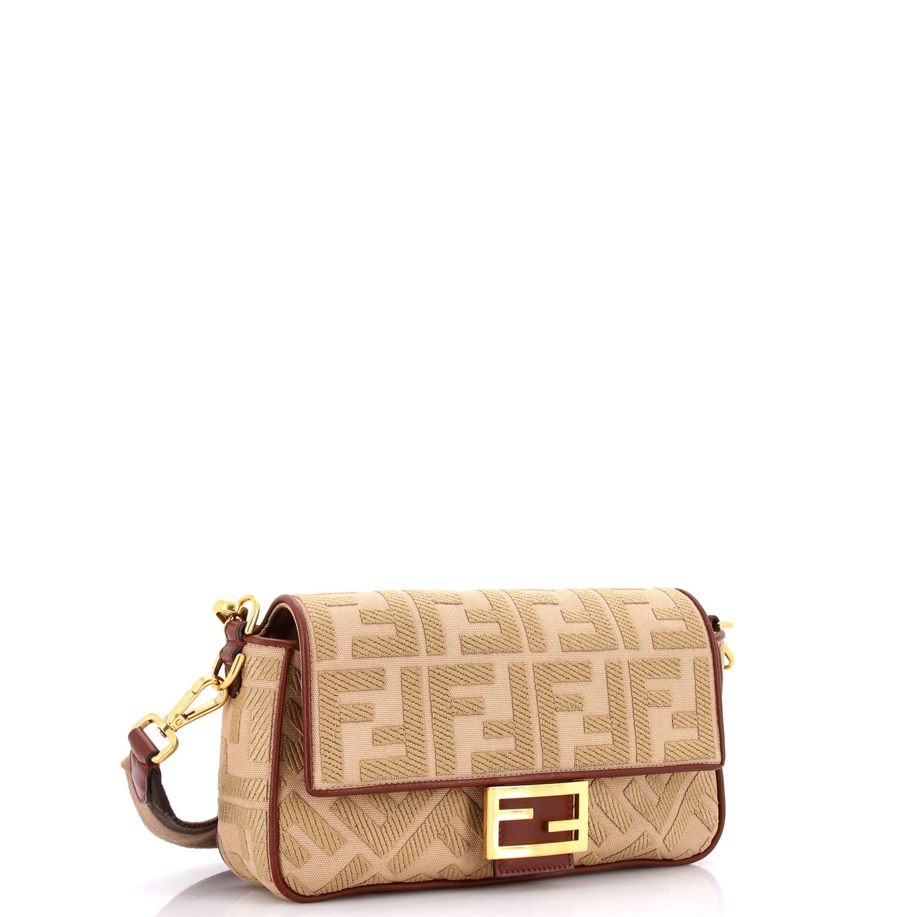 Fendi Baguette NM Bag Zucca Embroidered Canvas Medium Size ONE SIZE - 1 Thumbnail