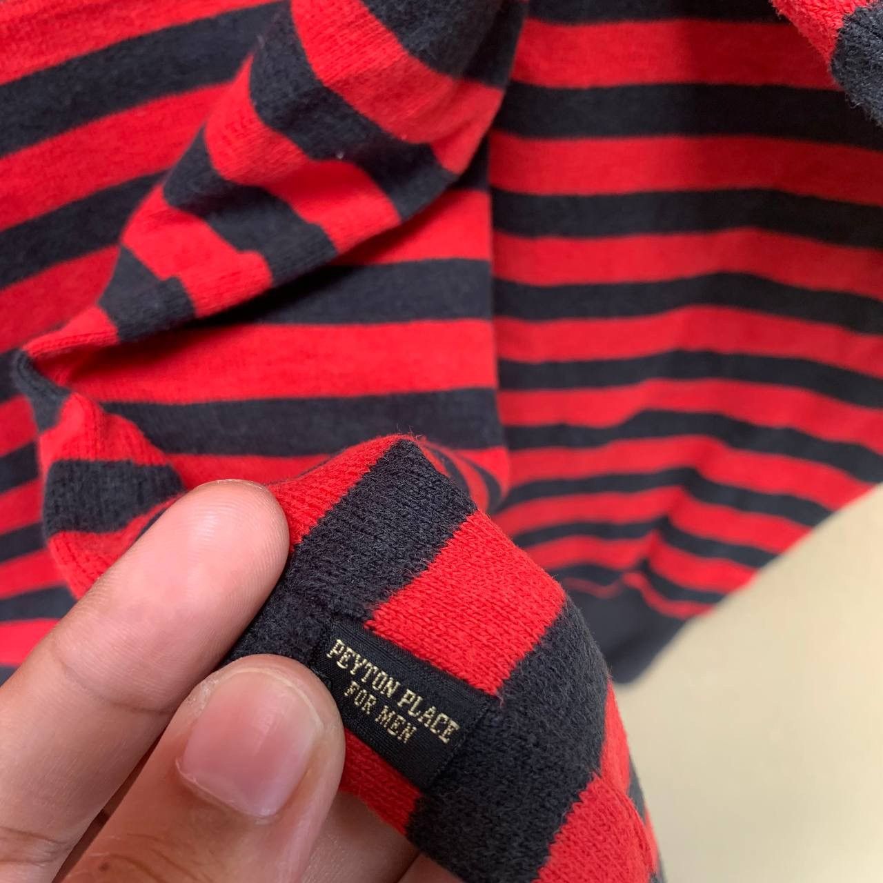 PPFM Vintage Y2K PPFM Red & Black Stripe Punk Sweatshirt Size US M / EU 48-50 / 2 - 4 Thumbnail