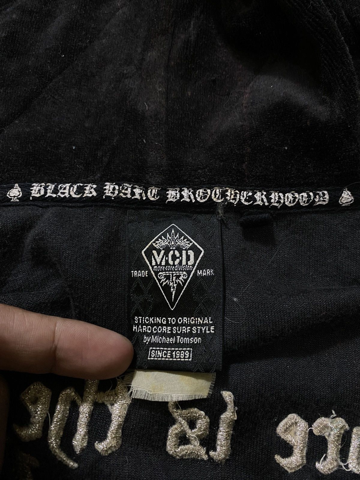 Designer × Japanese Brand mcd More Core Division Velvet Zip Hoodie Size US M / EU 48-50 / 2 - 9 Thumbnail