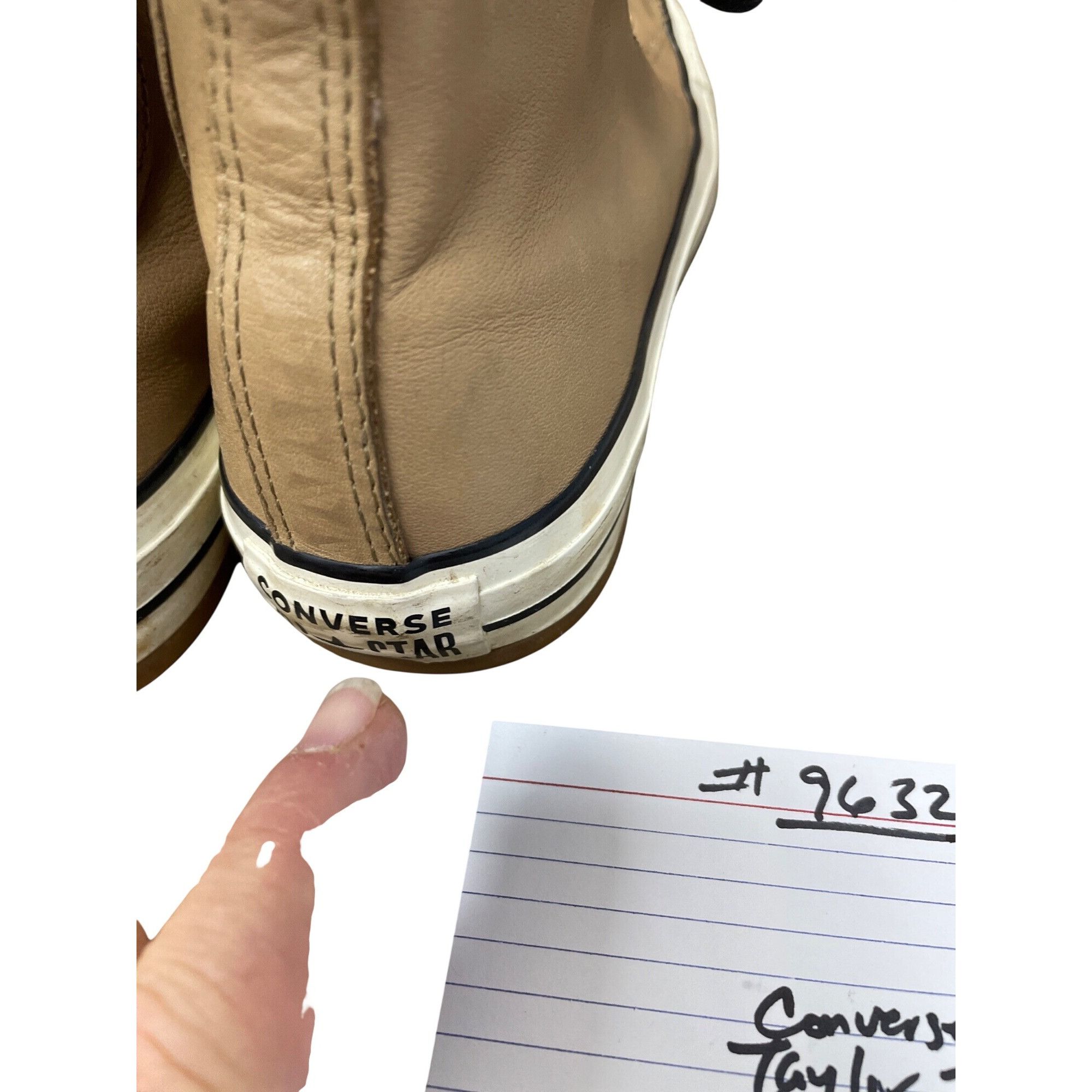 Converse Converese Chuck Taylor unisex M7W9 leather high top lined sn Size US 9 / IT 39 - 12 Thumbnail