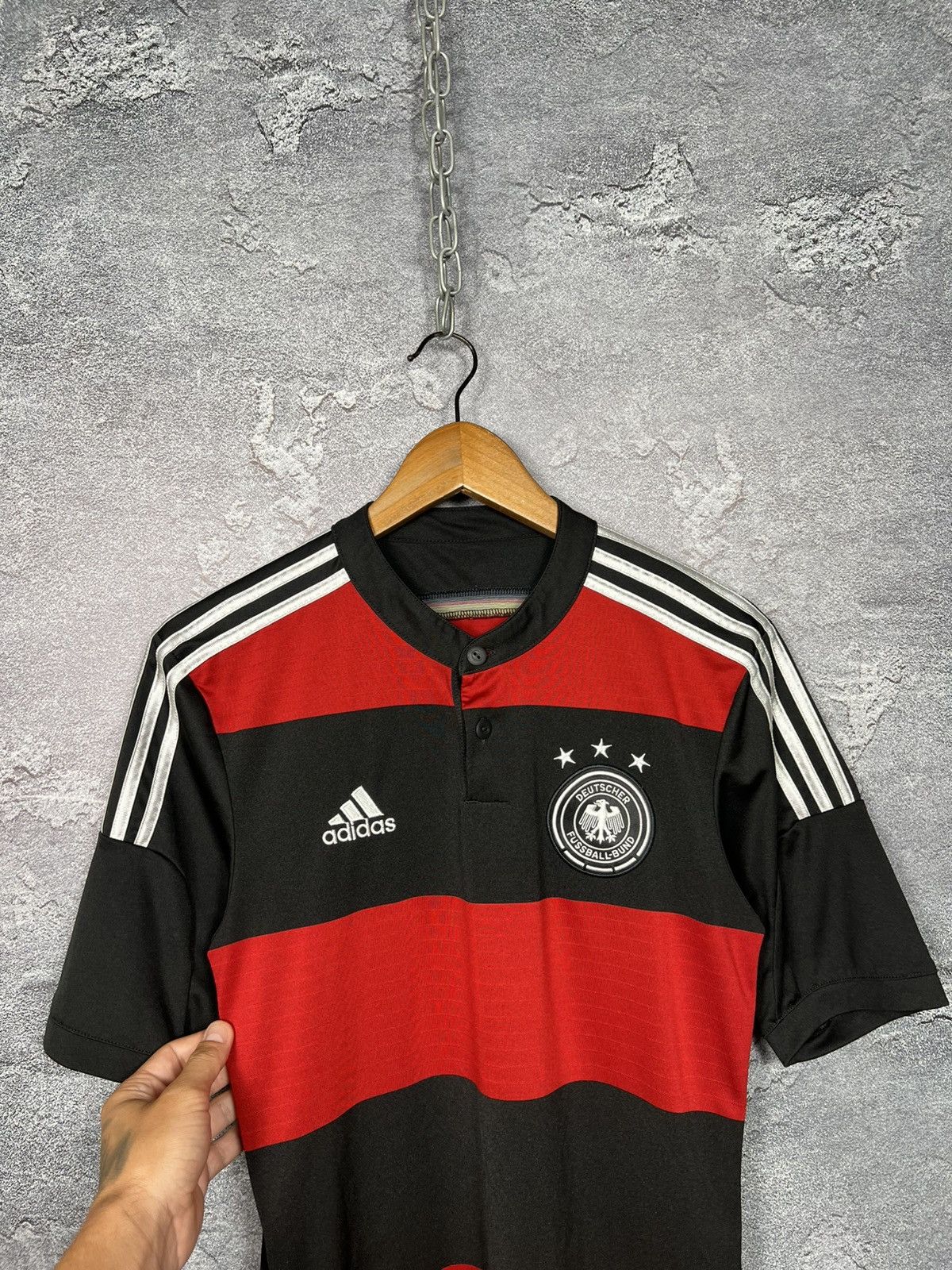 Adidas Germany 2014/15 Away Soccer Jersey Deutschland Kit T-shirt Size US M / EU 48-50 / 2 - 2 Thumbnail
