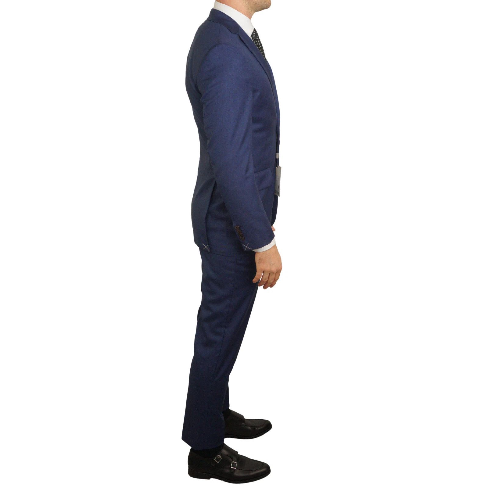 Suitsupply Men Suitsupply Suit Lazio Single Breasted Blue Wool US34 Size 34R - 2 Thumbnail