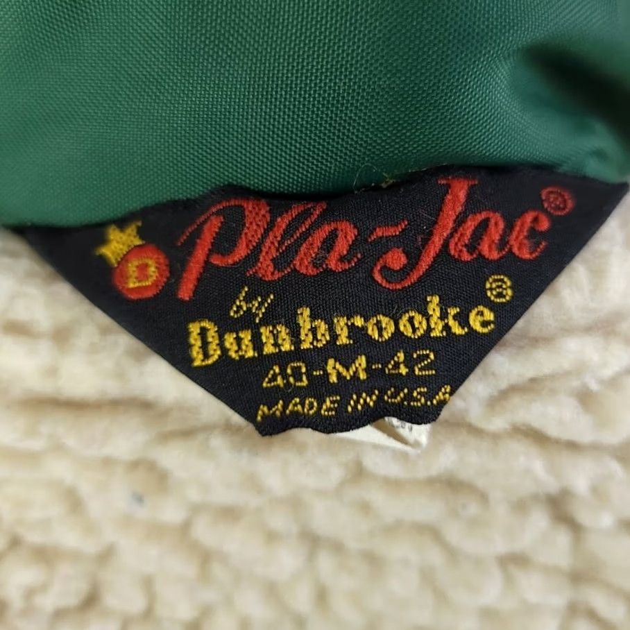 Dunbrooke VINTAGE Dunbrooke Heavy Coat Mens Size Medium Green 80s Sherpa Shearling USA Bomber Jacket Mens Size US M / EU 48-50 / 2 - 5 Thumbnail