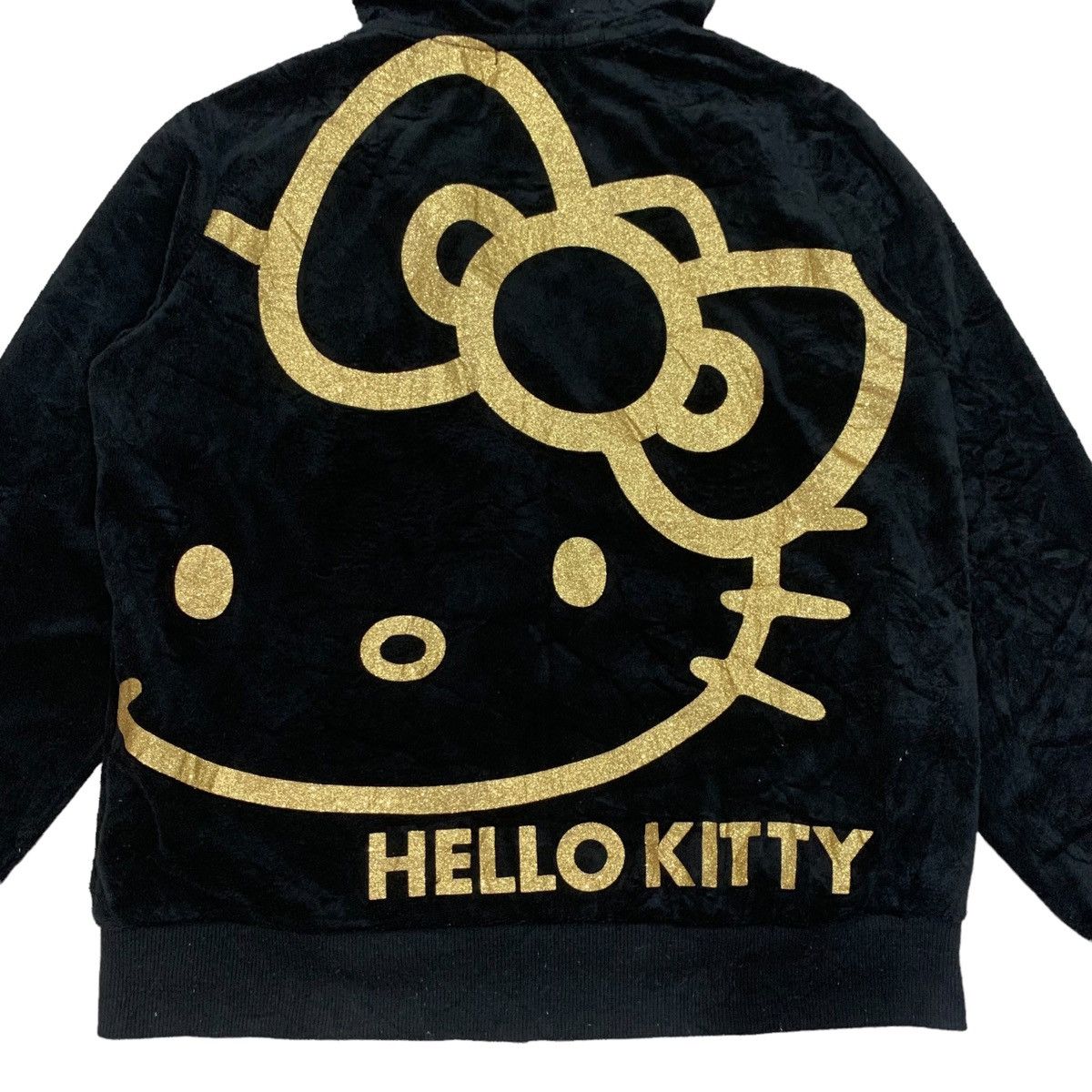 Cartoon Network Vintage Hello Kitty Big Logo Velvet Hoodie Sweater Size M / US 6-8 / IT 42-44 - 12 Thumbnail