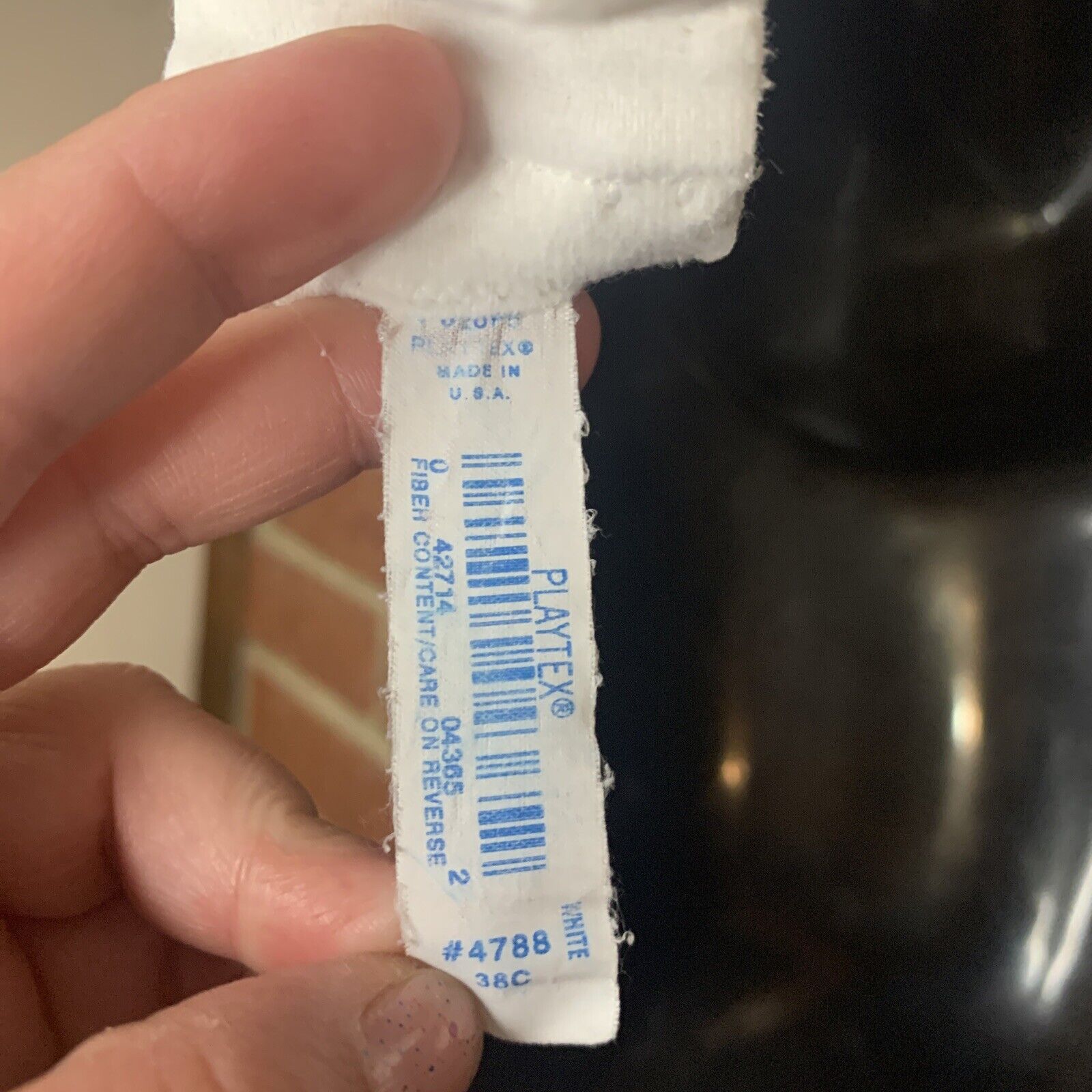 Other Vintage Playtex Underwires Bra 4788 Nylon Lace White 38C USA Size ONE SIZE - 6 Thumbnail