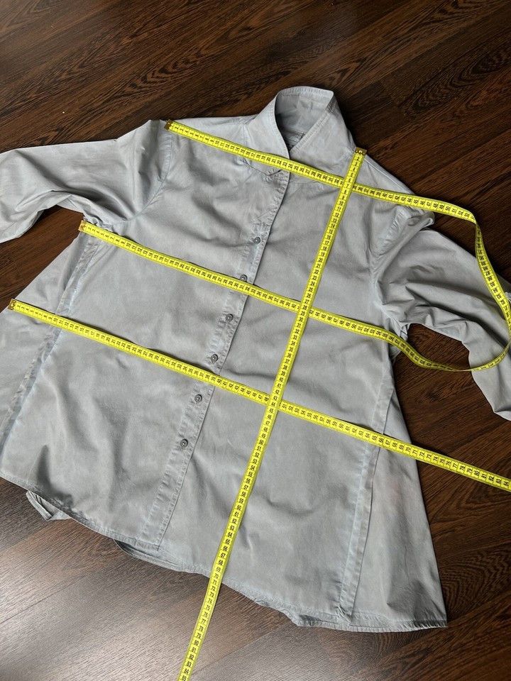 Rundholz Rundholz Woman's Shirt Blouse Cotton Gray Size L Size L / US 10 / IT 46 - 11 Thumbnail