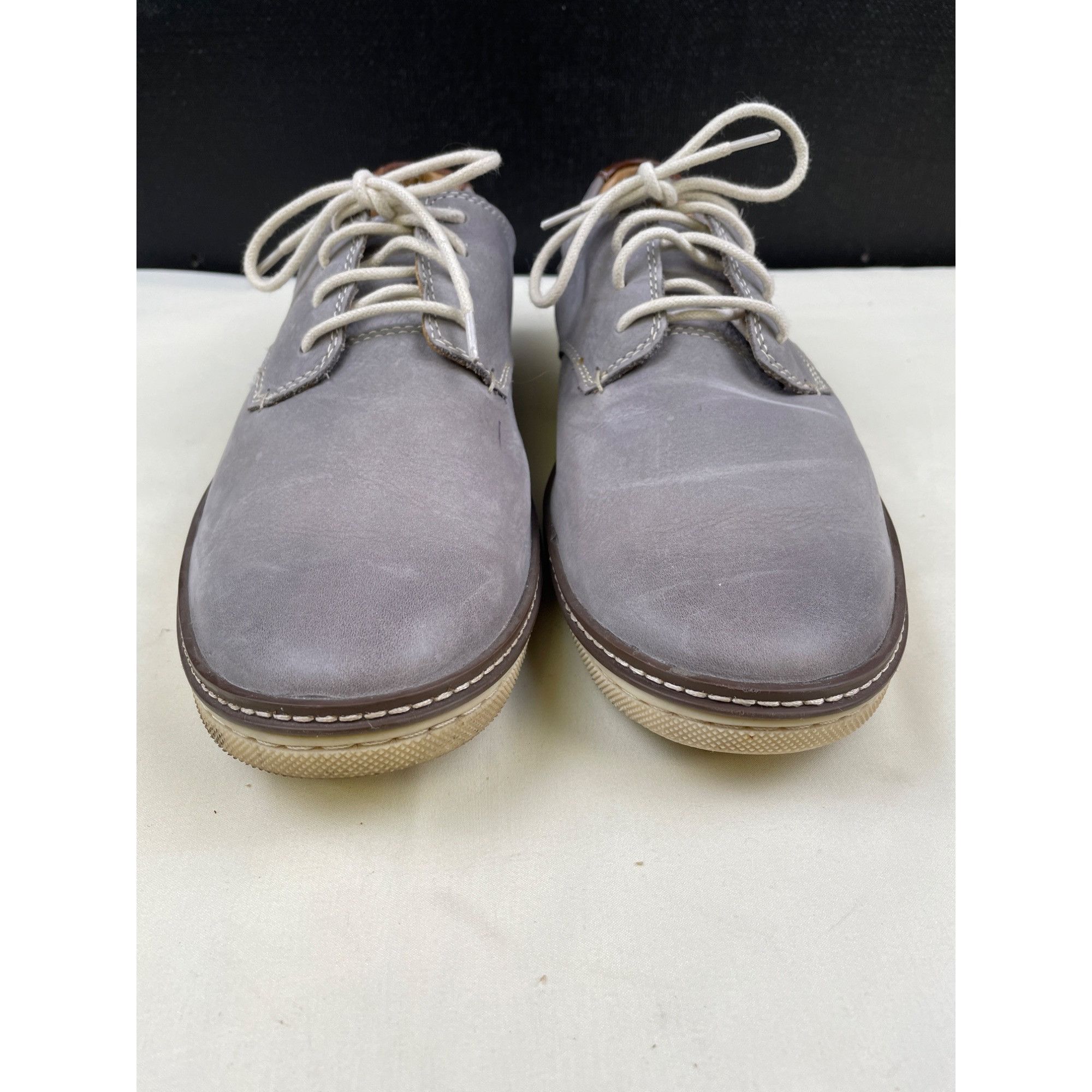 Johnston & Murphy Johnston & Murphy Men's Gray Leather Casual Shoes/Oxfords Si Size US 9.5 / EU 42-43 - 2 Thumbnail