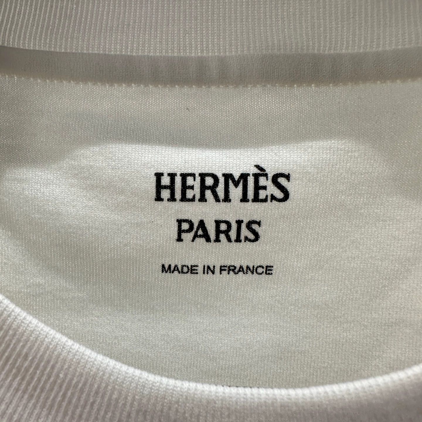 Hermes Hermes may355 H-ribbed pocket short sleeve T-shirt 42 cotton Size M / US 6-8 / IT 42-44 - 3 Thumbnail