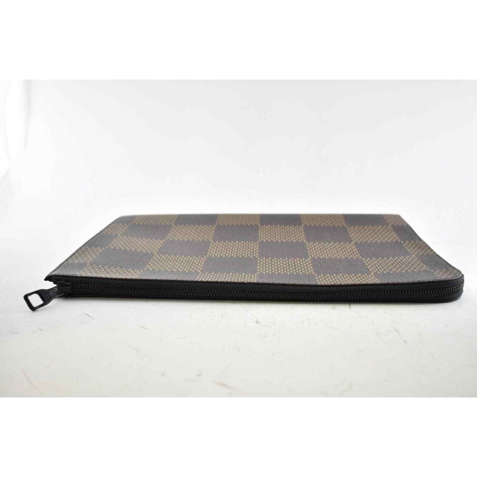 Louis Vuitton Louis Vuitton Giant Monogram Damier Ebene Clutch Bag Size ONE SIZE - 7 Thumbnail