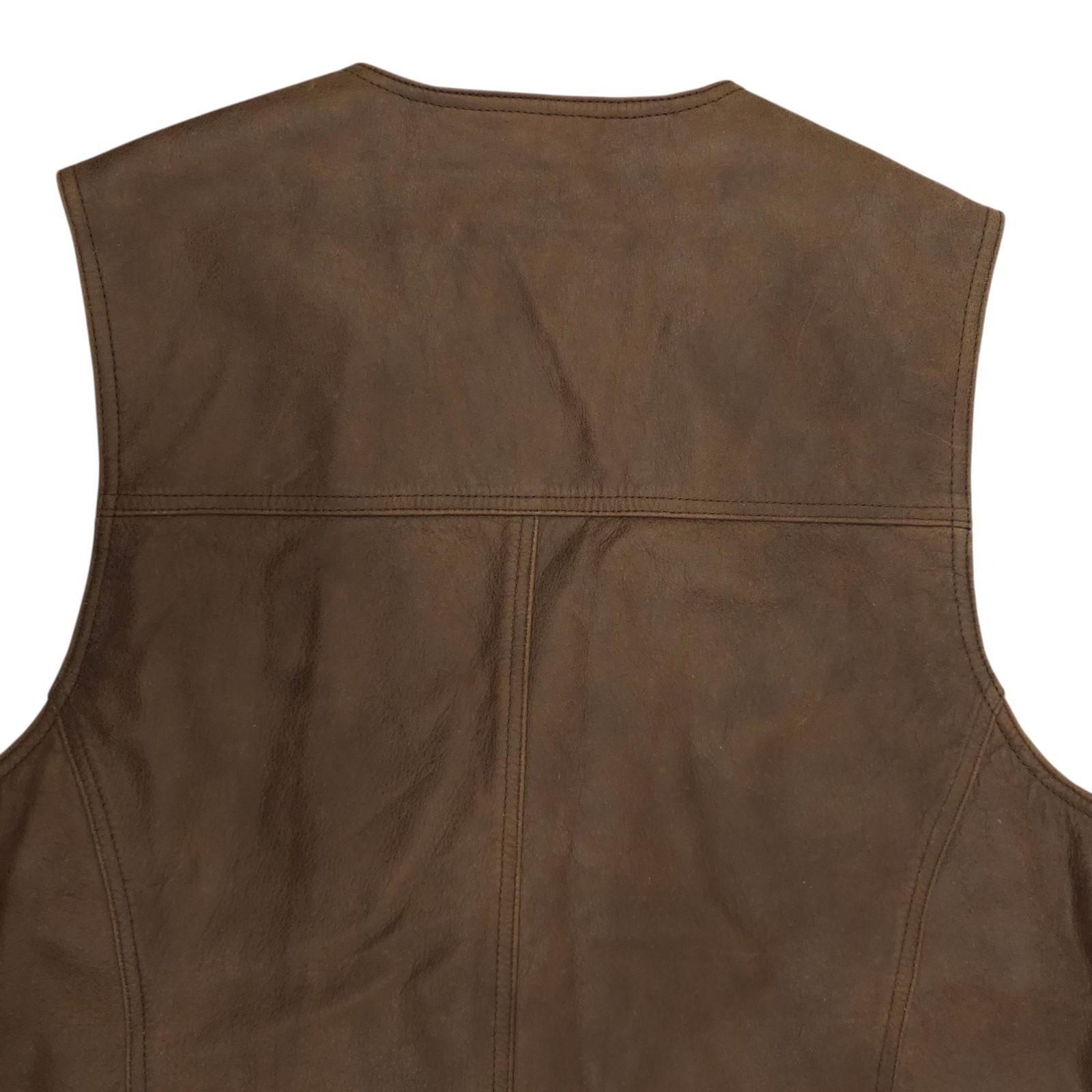 Marlboro Marlboro Miles Leather Vest Mens L Vintage Western Biker Size US L / EU 52-54 / 3 - 11 Thumbnail