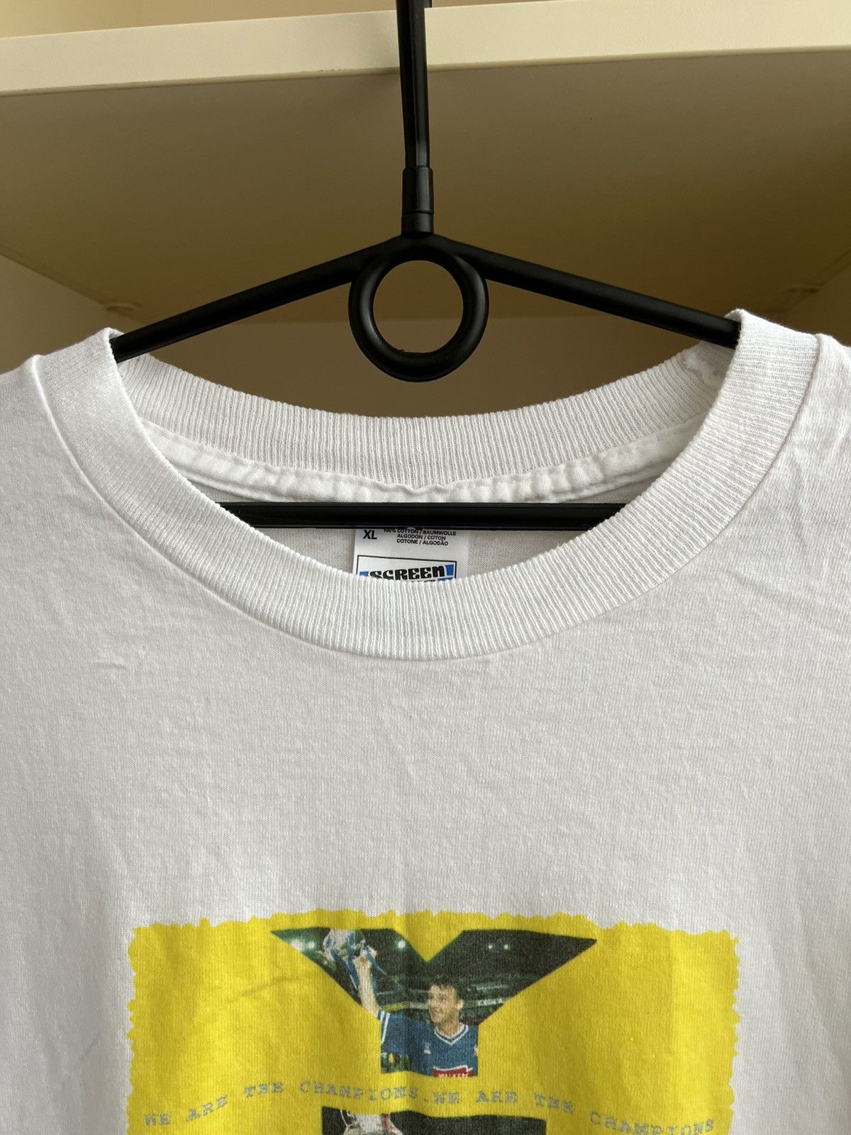 Vintage Vintage 90s Football T-Shirt Tee We Are the Champions Size US XL / EU 56 / 4 - 5 Thumbnail