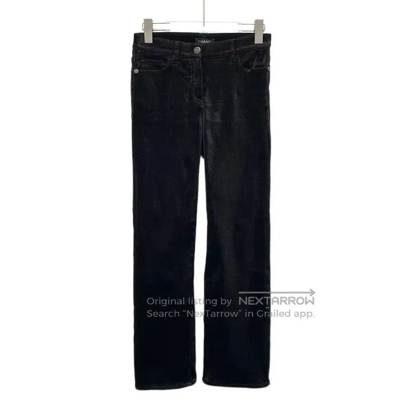 Chanel Black Cotton Women's Jeans Size XS .