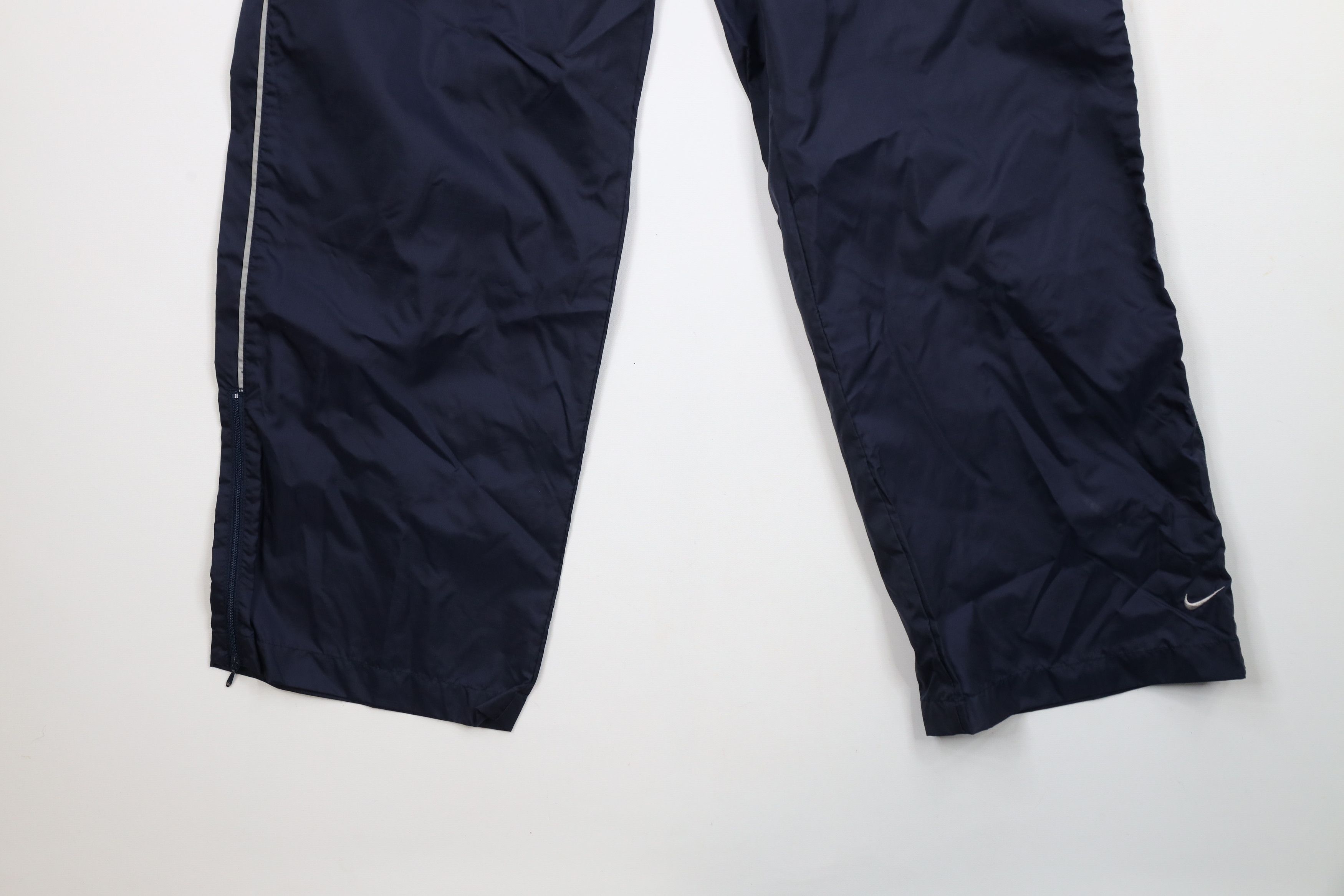 Nike × Vintage Vintage 90s Y2K Nike Mini Swoosh Wide Leg Windbreaker Pants Size US 34 / EU 50 - 4 Thumbnail