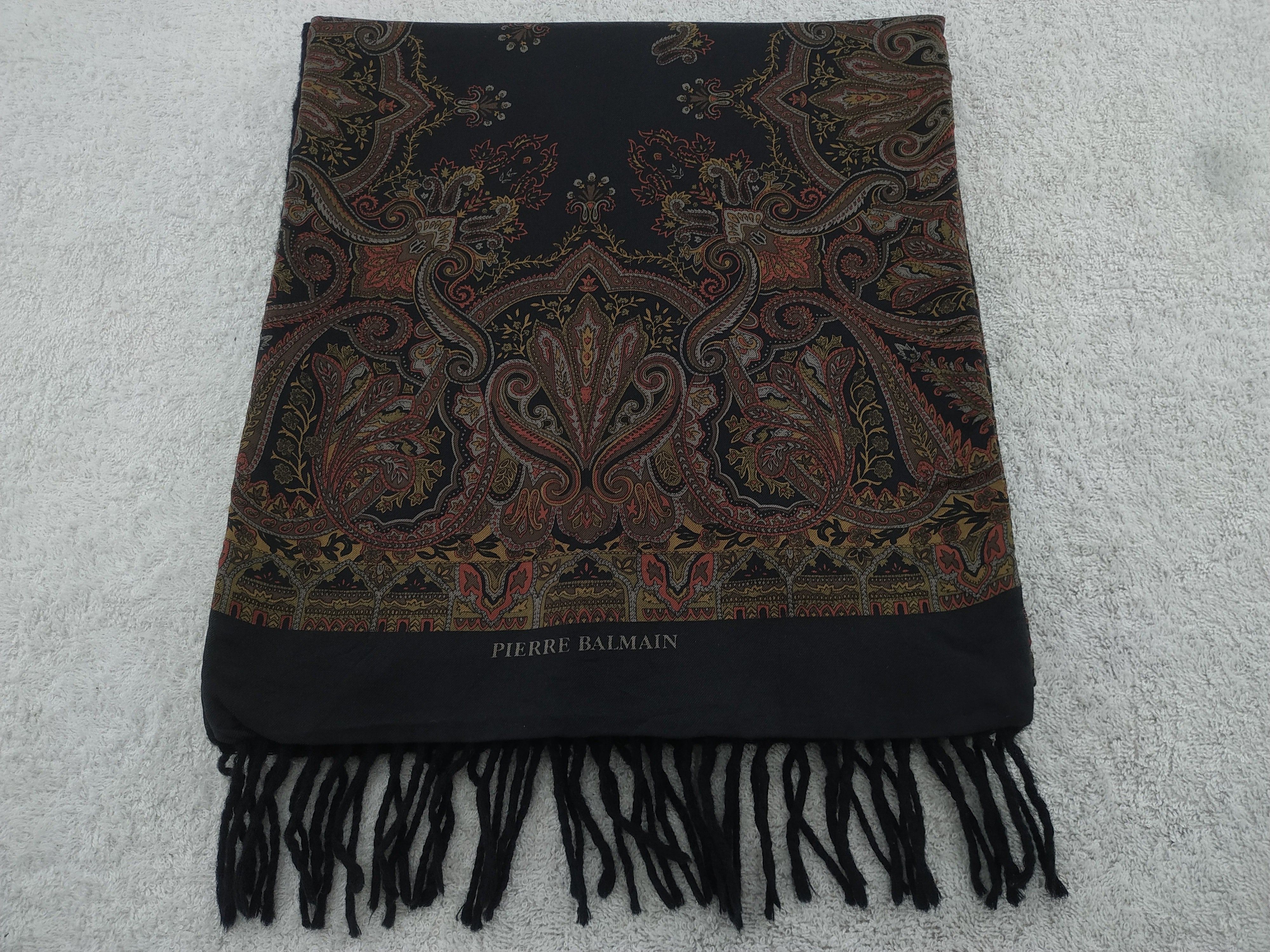 Vintage Pierre Balmain Scarf / Muffler / Neckwear - WW454 Size ONE SIZE - 1 Thumbnail