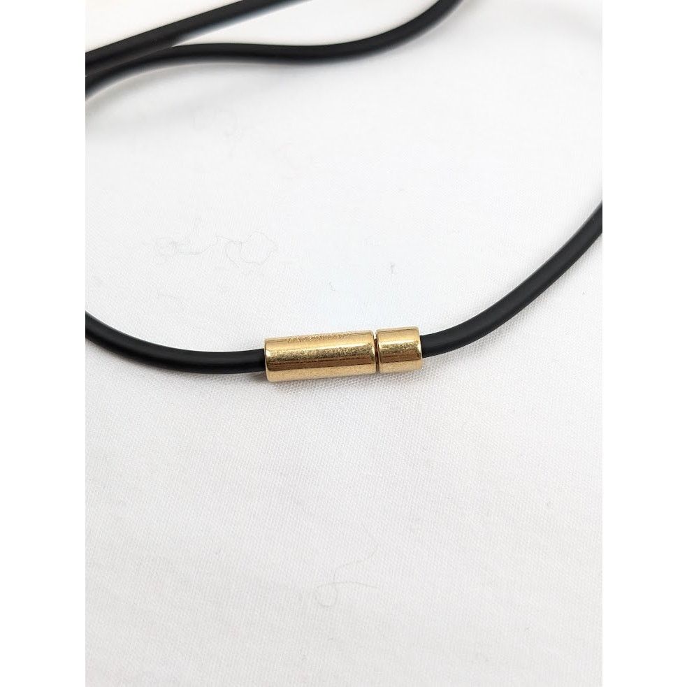Balenciaga o1rshd1 Size: OS / BB Icon Heart Necklace in Black Size ONE SIZE - 7 Thumbnail