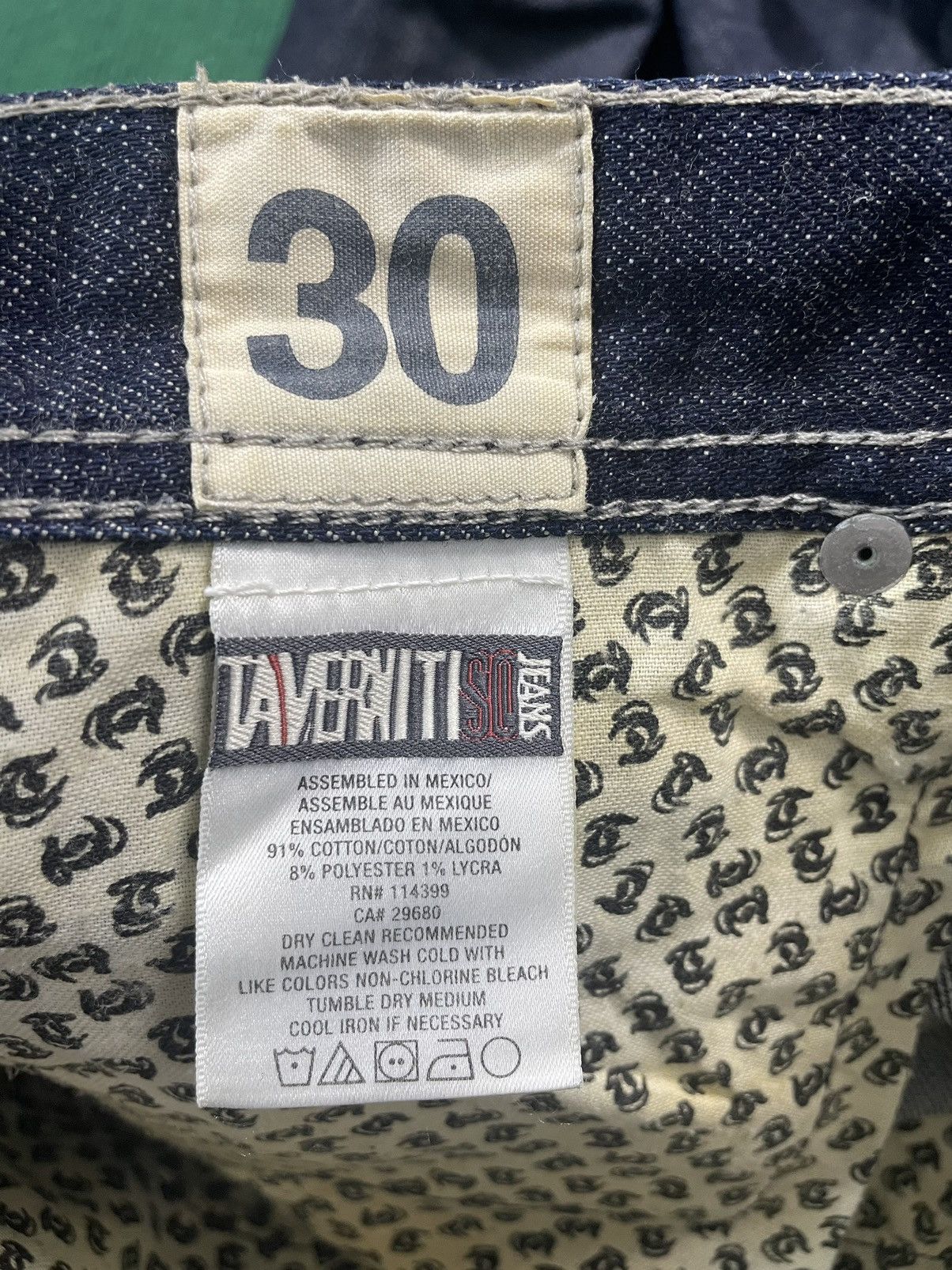 If Six Was Nine Jimmy Taverniti Flair Wide Leg Jeans Size US 32 / EU 48 - 8 Thumbnail