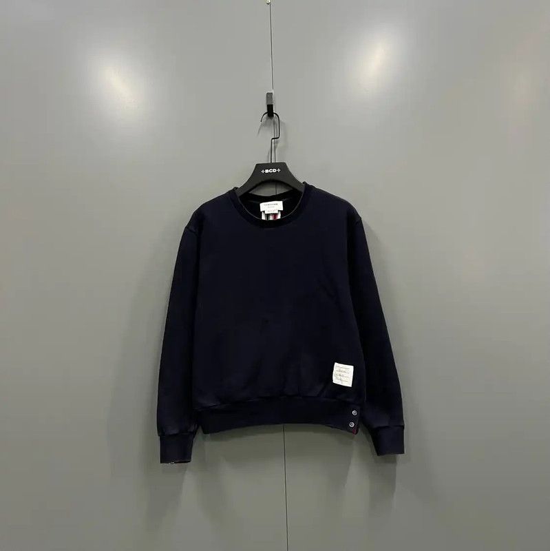 Thom Browne Thom Browne Women's Navy Long Sleeve Sweatshirt 0089 Size ONE SIZE - 1 Thumbnail