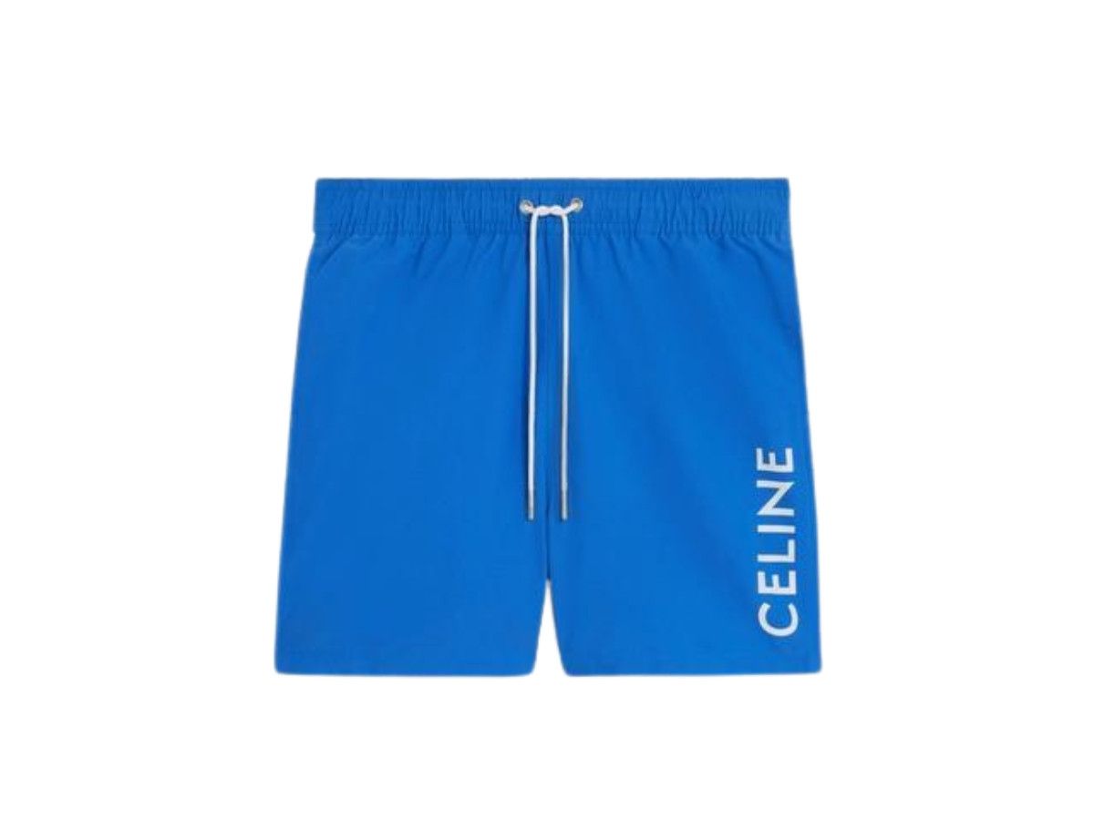 Celine o1mle0426 Piping Detail Swim Shorts in Royal Blue Size US 38 / EU 54 - 1 Thumbnail