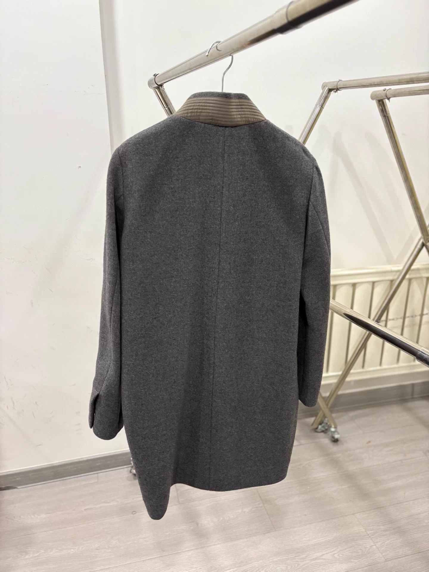 Brunello Cucinelli Brunello Cucinelli Gray Cocoon Coat 42 Size US XS / EU 42 / 0 - 2 Thumbnail