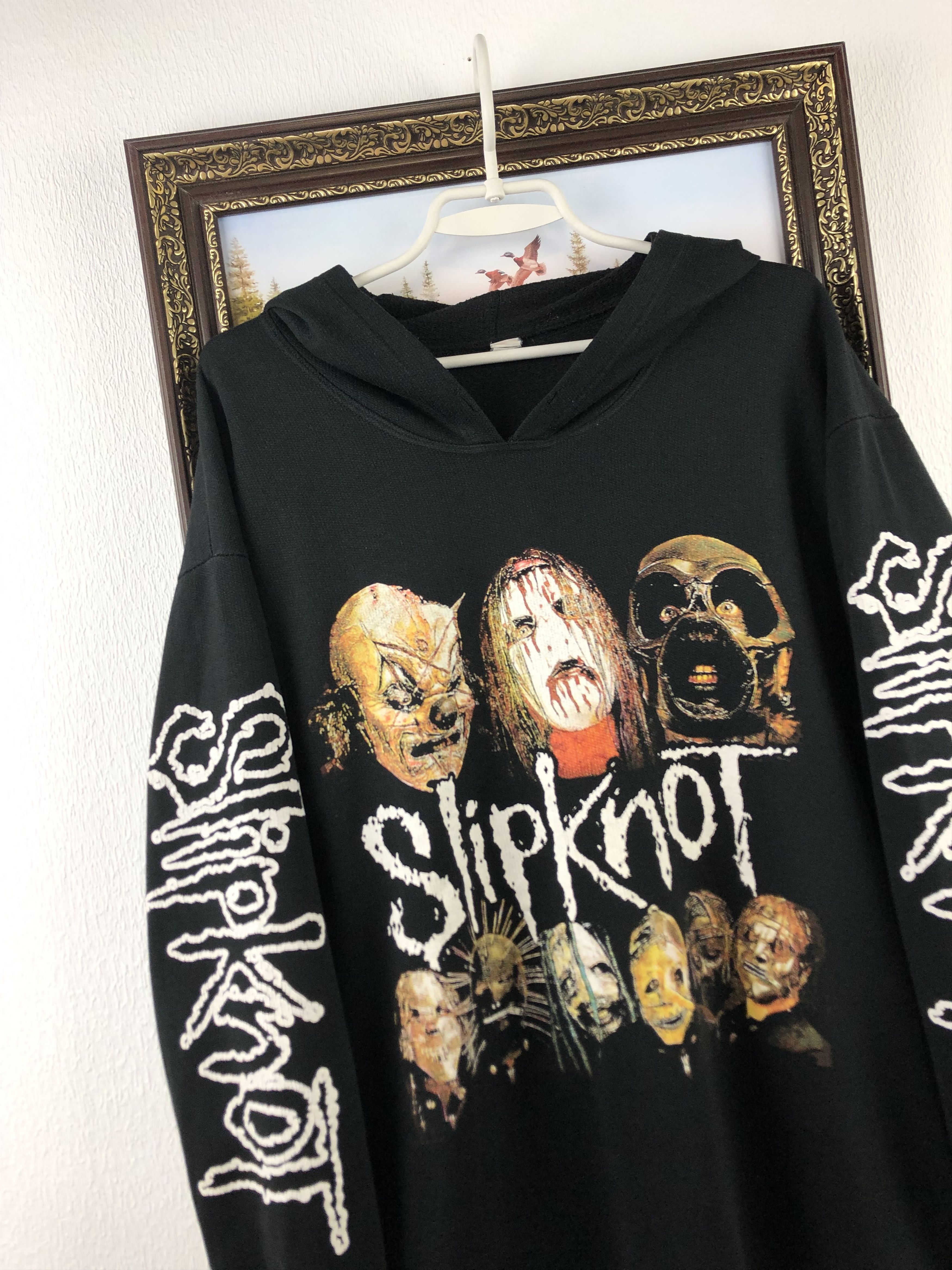 Band Tees × Vintage Vintage 2001 Slipknot IOWA Hoodie Very Rare Rock Band Over Size US XL / EU 56 / 4 - 9 Thumbnail