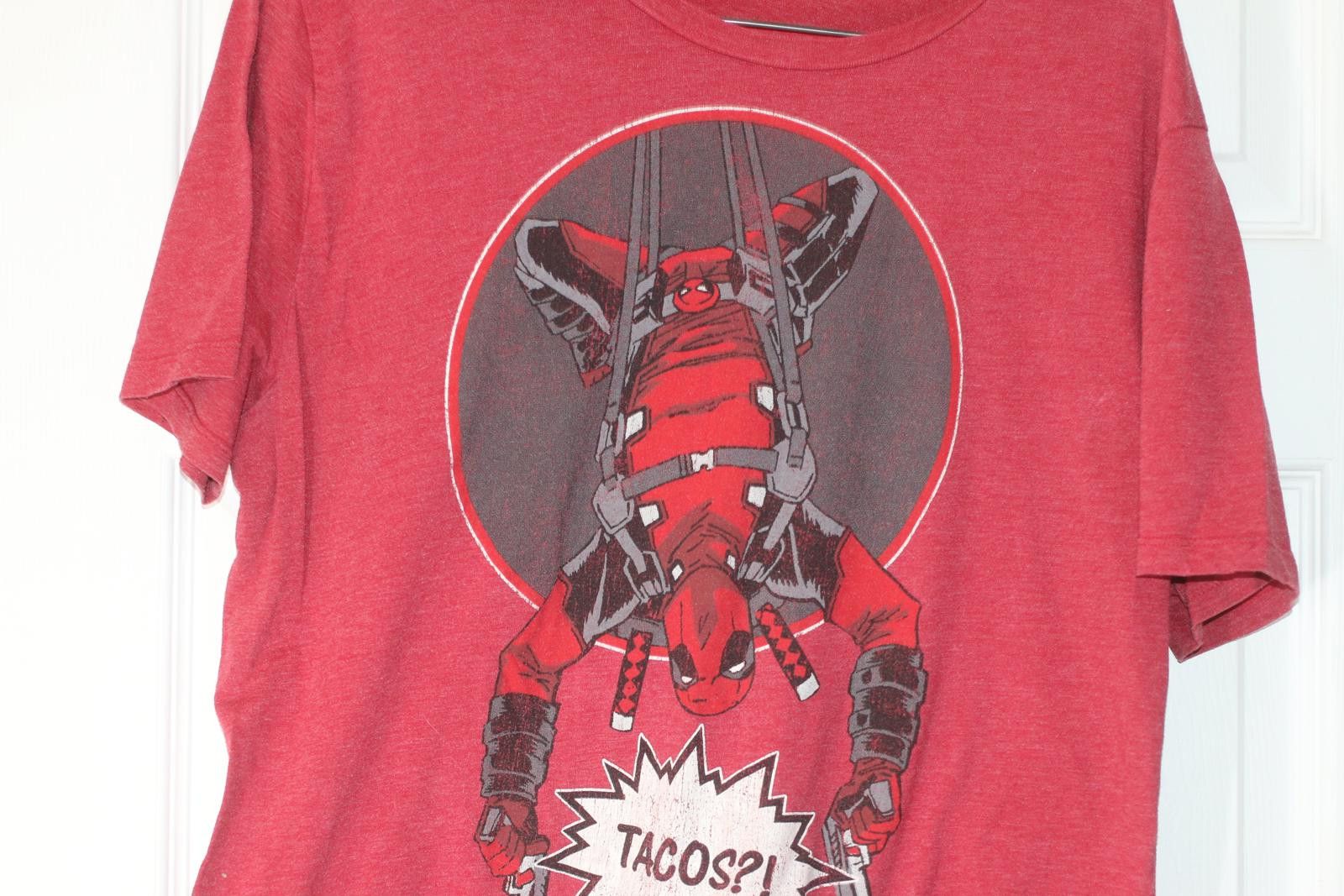 Star Wars Marvel Deadpool “Tacos?!” Graphic T-Shirt Red Large FifthTee Size L / US 10 / IT 46 - 3 Thumbnail