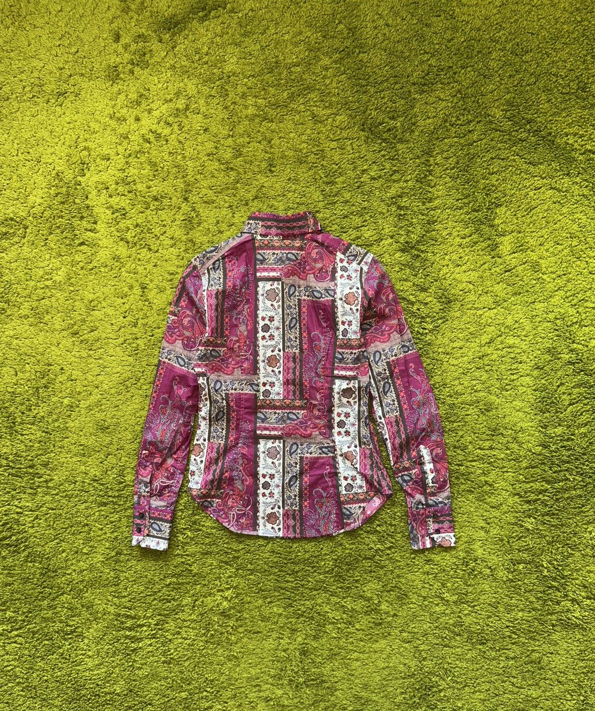 Etro Etro luxury graphic buttons up shirt blouse Size S / US 4 / IT 40 - 2 Thumbnail