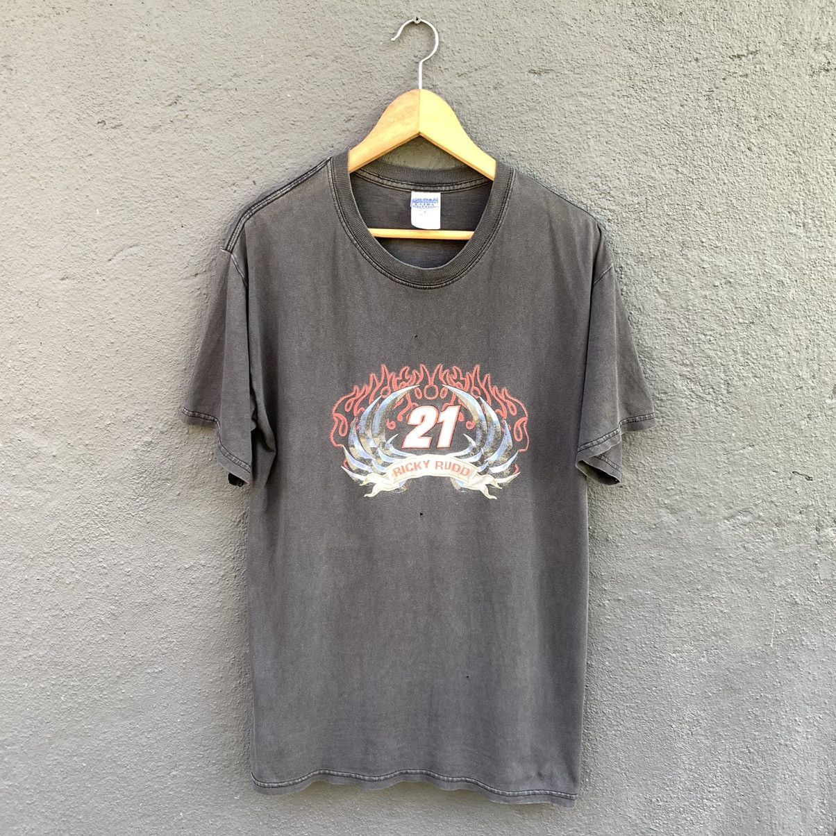 West Coast Choppers Thrashed Faded Faded Y2K Ricky Rudd Motorcraft Tee Size US M / EU 48-50 / 2 - 3 Thumbnail