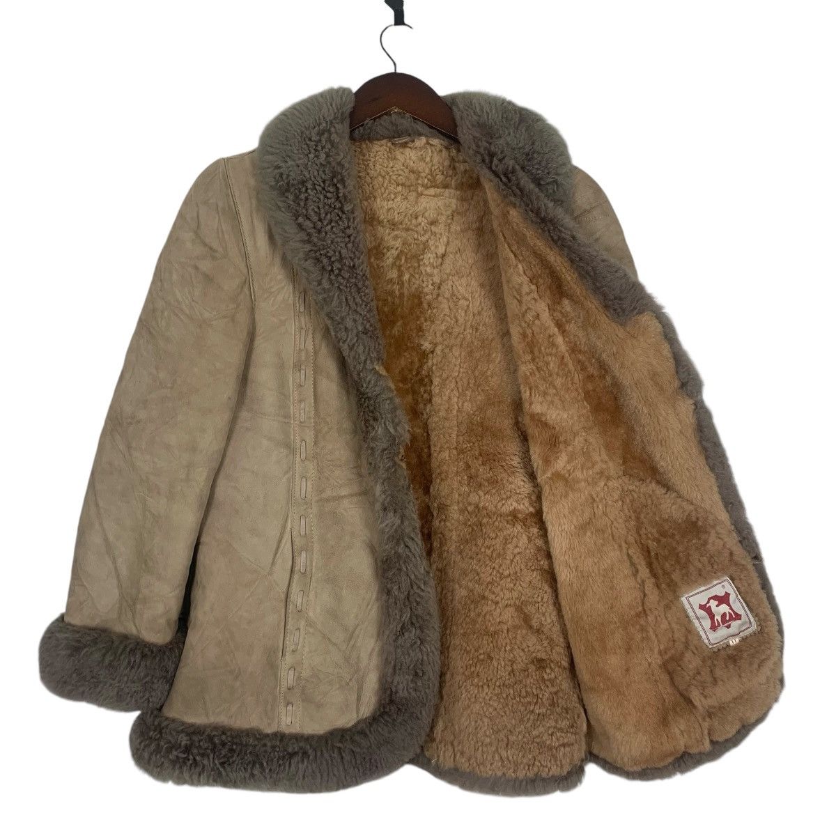 Designer × Vintage Vintage ADAR made in spain echt leder faux fur coat Size S / US 4 / IT 40 - 7 Thumbnail