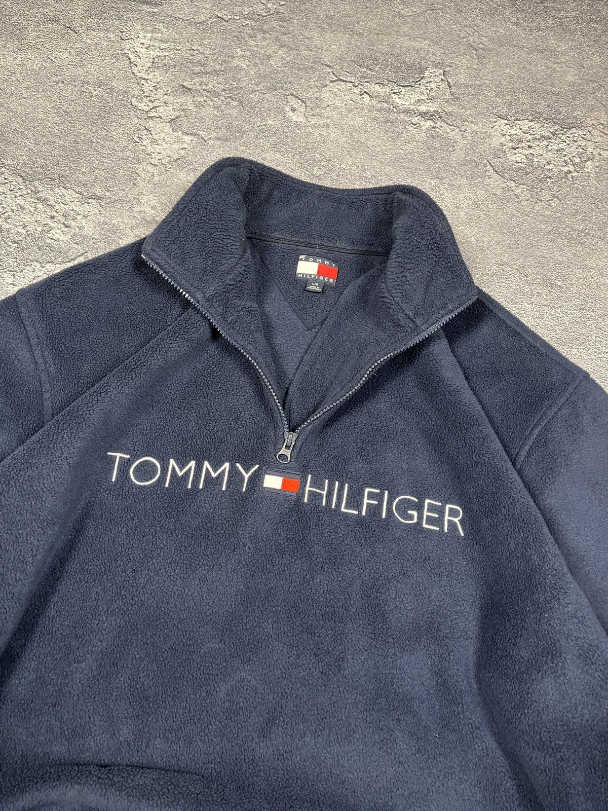 Tommy Hilfiger × Vintage Vintage Tommy Hilfiger Fleece Classic Oversized Size US L / EU 52-54 / 3 - 6 Thumbnail