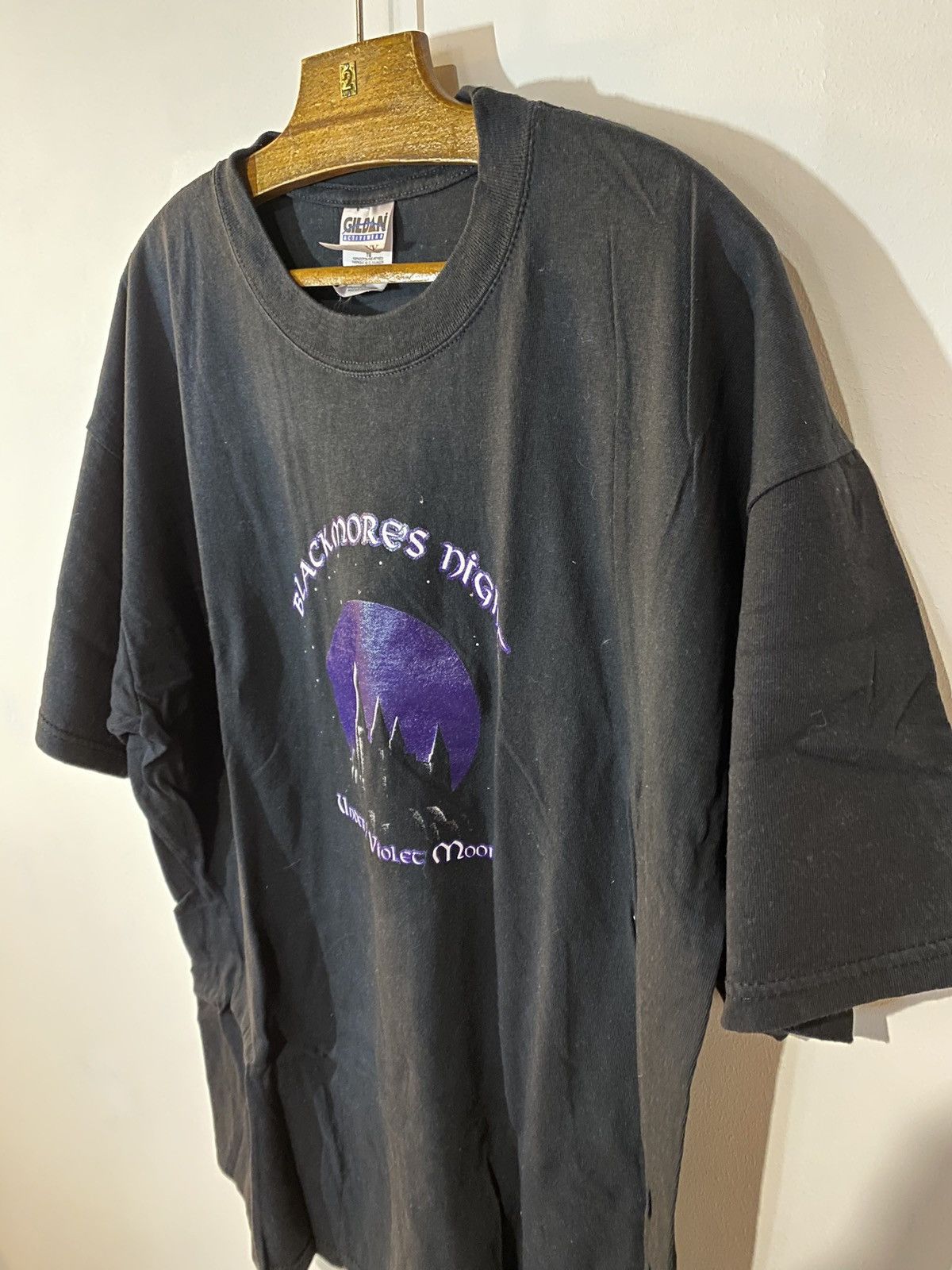 Band Tees × Vintage Vintage 90s Ritchie Blackmore night shirt under violet moon Size US XL / EU 56 / 4 - 4 Thumbnail