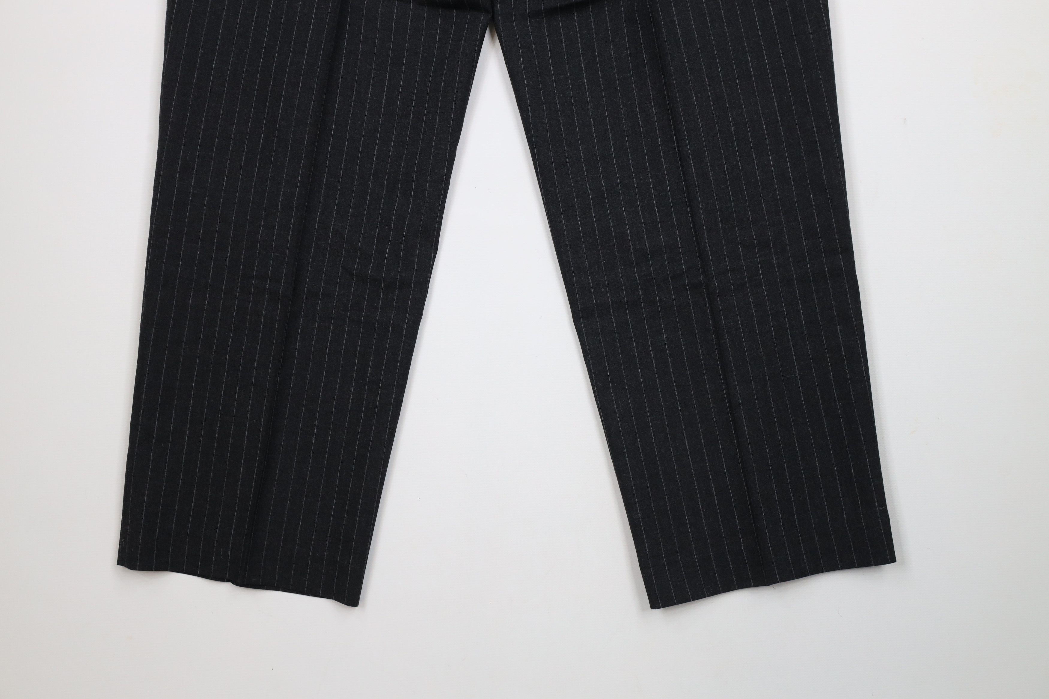Lands' End × Vintage Vintage 90s Lands End Pinstriped Wide Leg Chino Pants USA Size US 36 / EU 52 - 13 Thumbnail