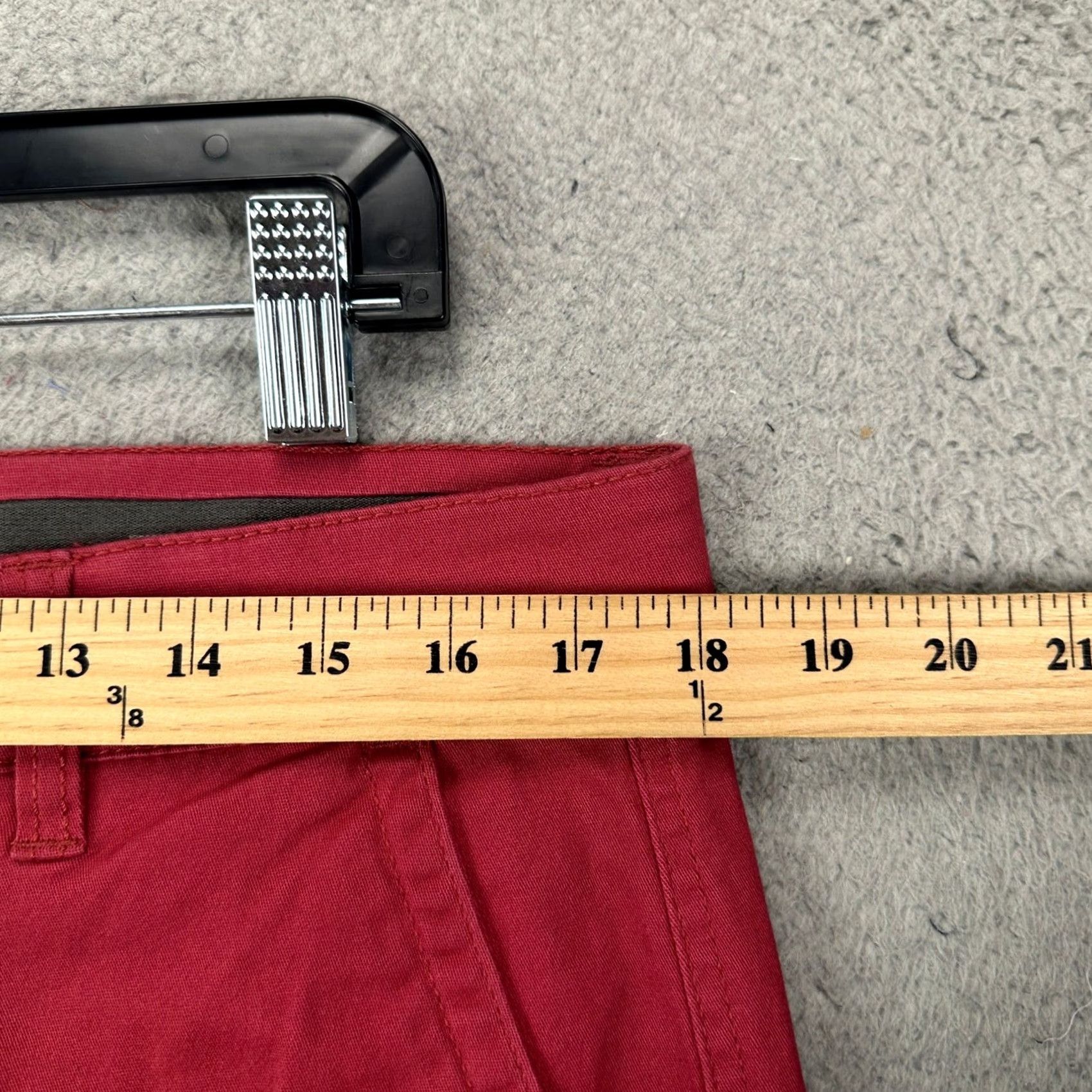 Chaps Chaps Cargo Shorts Men 34 Red Relaxed Flat Front Pockets Button Casual Summer Outdoor Size US 36 / EU 52 - 6 Thumbnail