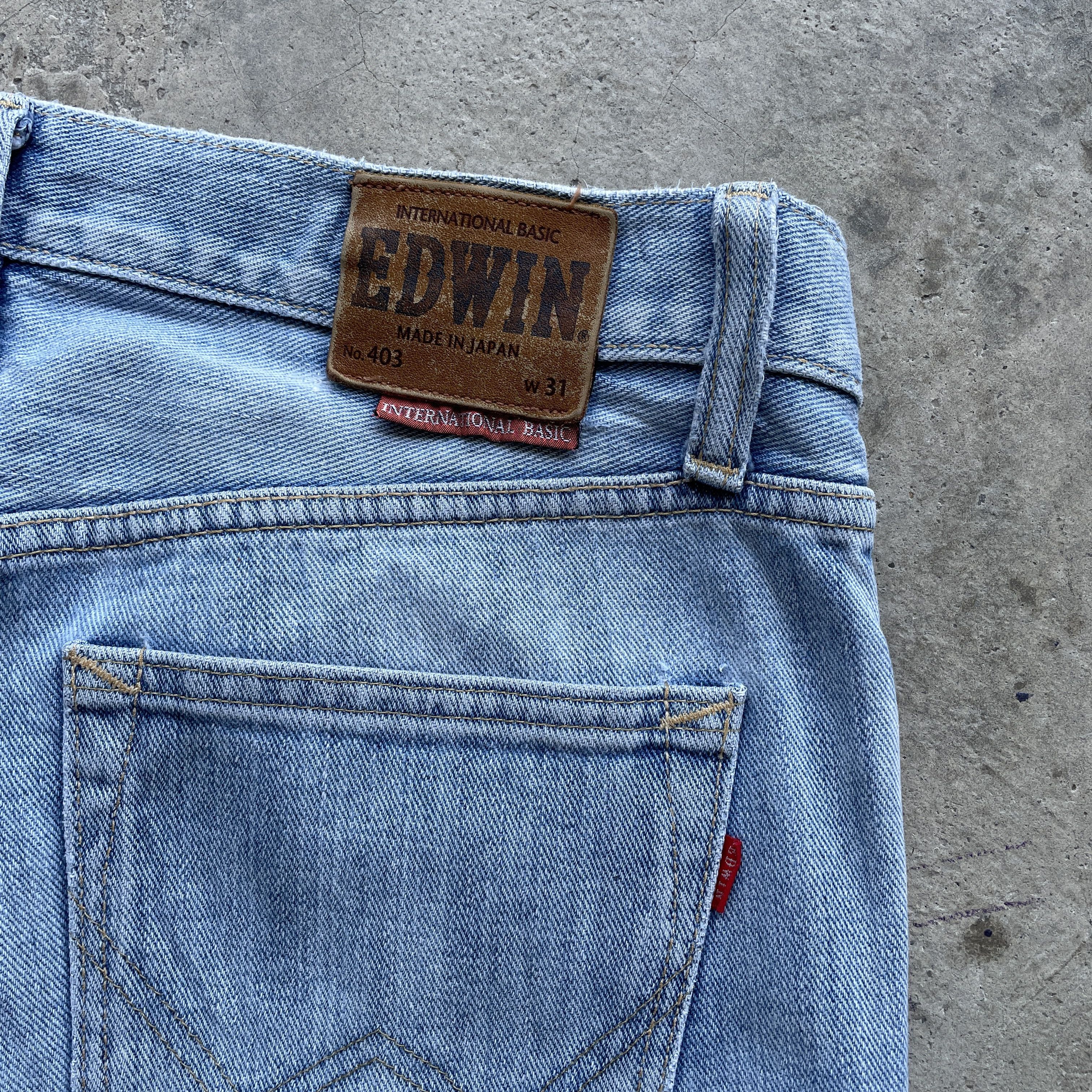 Edwin Vintage Edwin 403 Japan Denim Lightwashed Faded Jeans Pants Size US 32 / EU 48 - 8 Thumbnail
